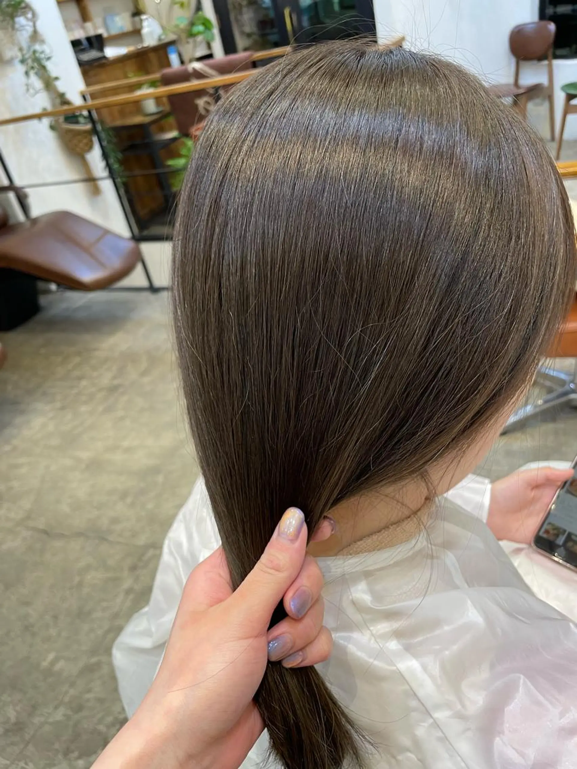 ロング カラー メンズ 似合わせカットNo1 いちば ゆなのヘアスタイル