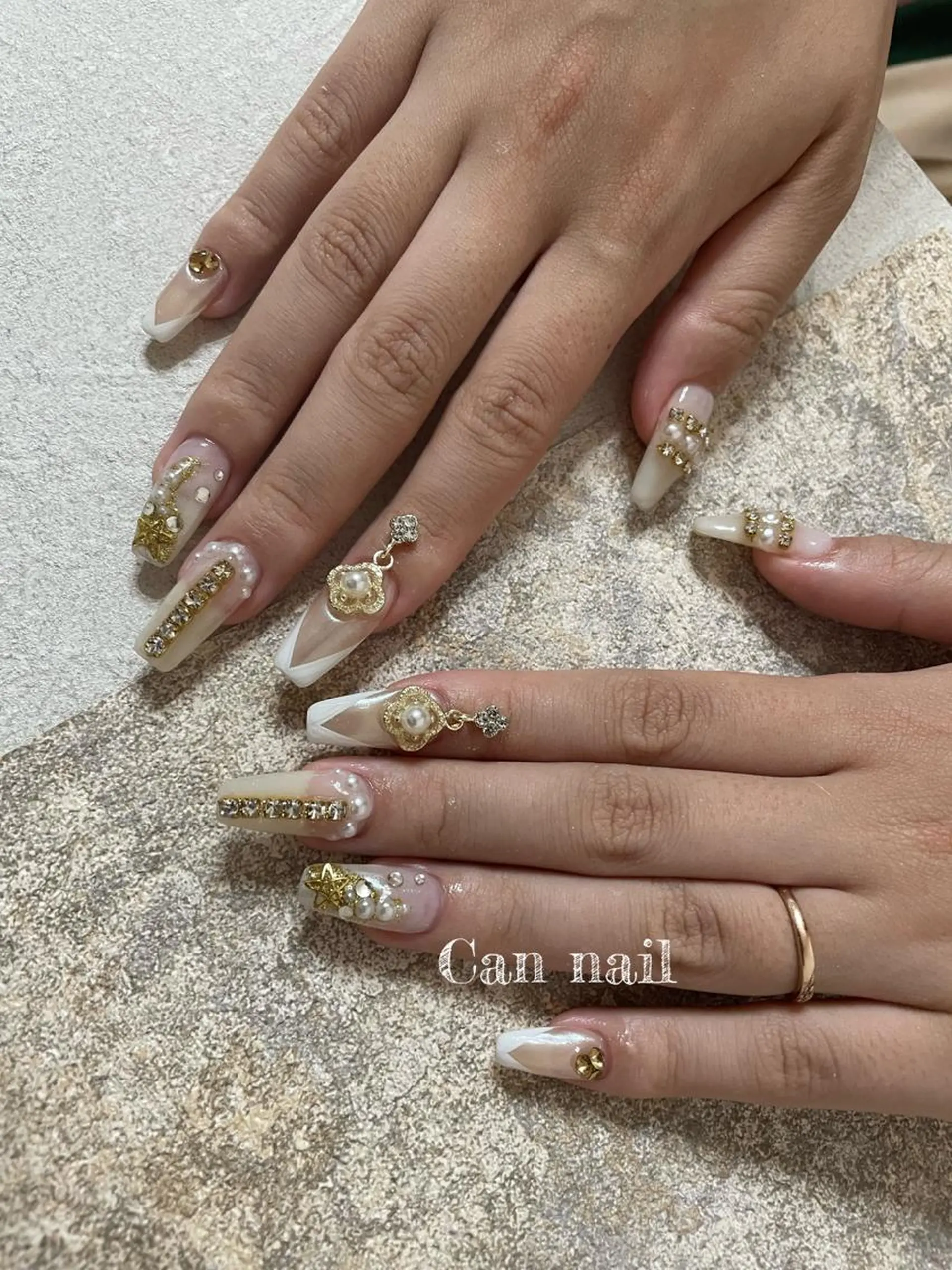 ロング ネイル スカルプネイル Parfum パルファンのネイルデザイン