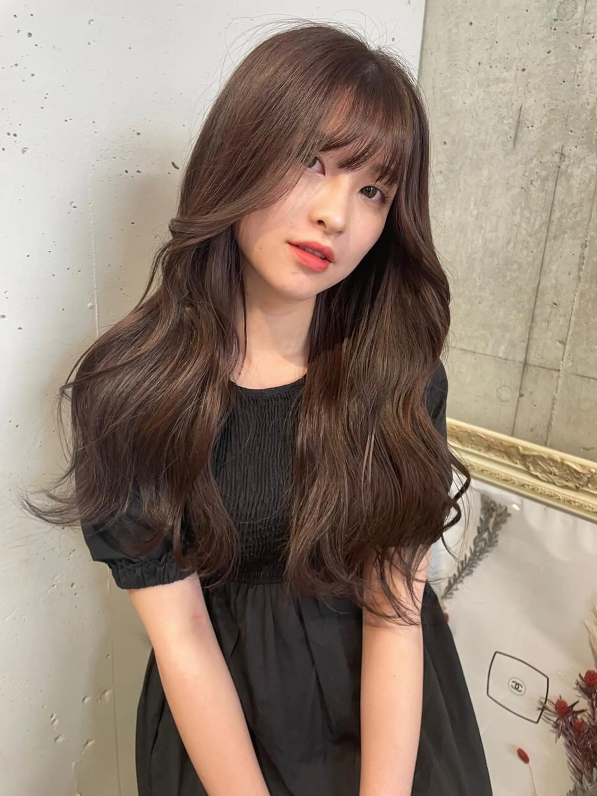 ロング カラー ヘアアレンジ 髙塚碧🇰🇷 韓国ヘア🎗️のヘアスタイル