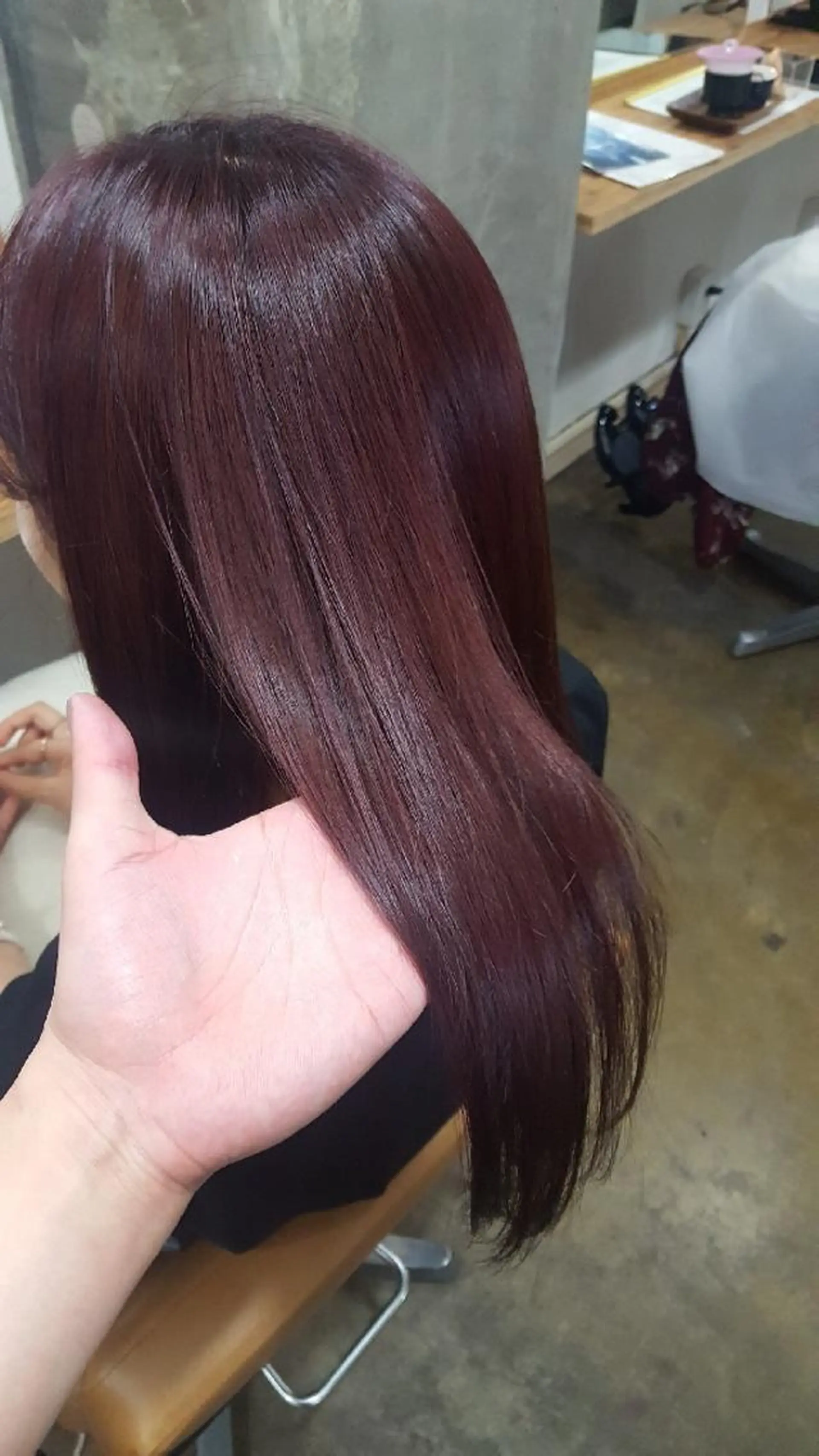 セミロング カラー トリートメント カット 縮毛矯正 トリートメント 🔳髪質改善🔳 岡本陽のヘアスタイル