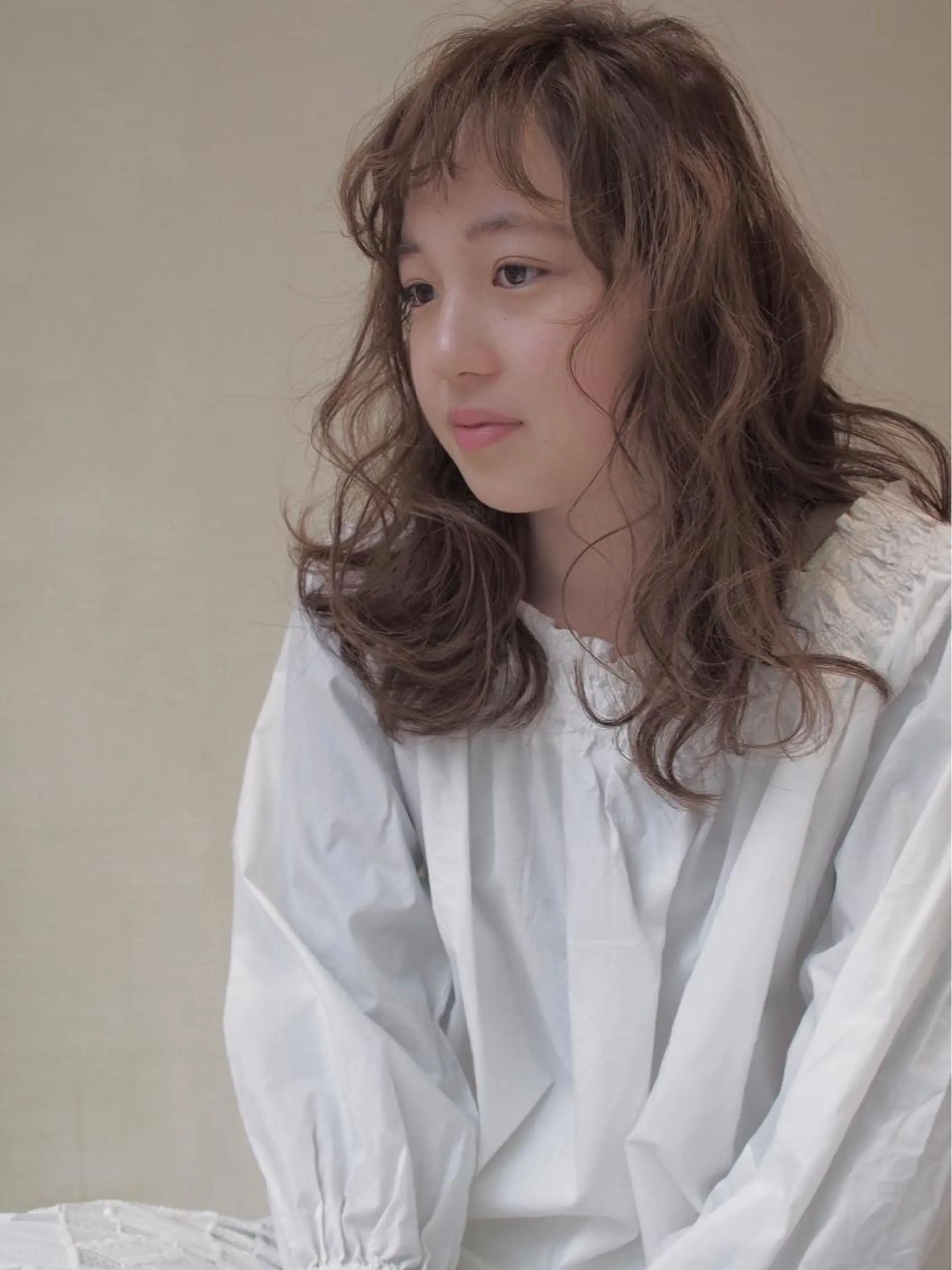 セミロング パーマ 似合わせカット🌿 前川のヘアスタイル