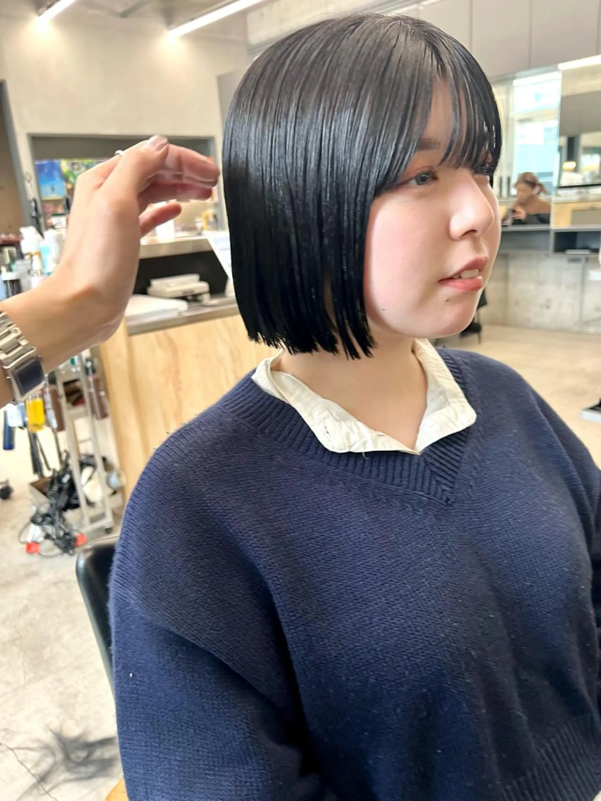 ショート カラー 黒髪 ボブ カット ヘアカラー sakoda shunkiのヘアスタイル