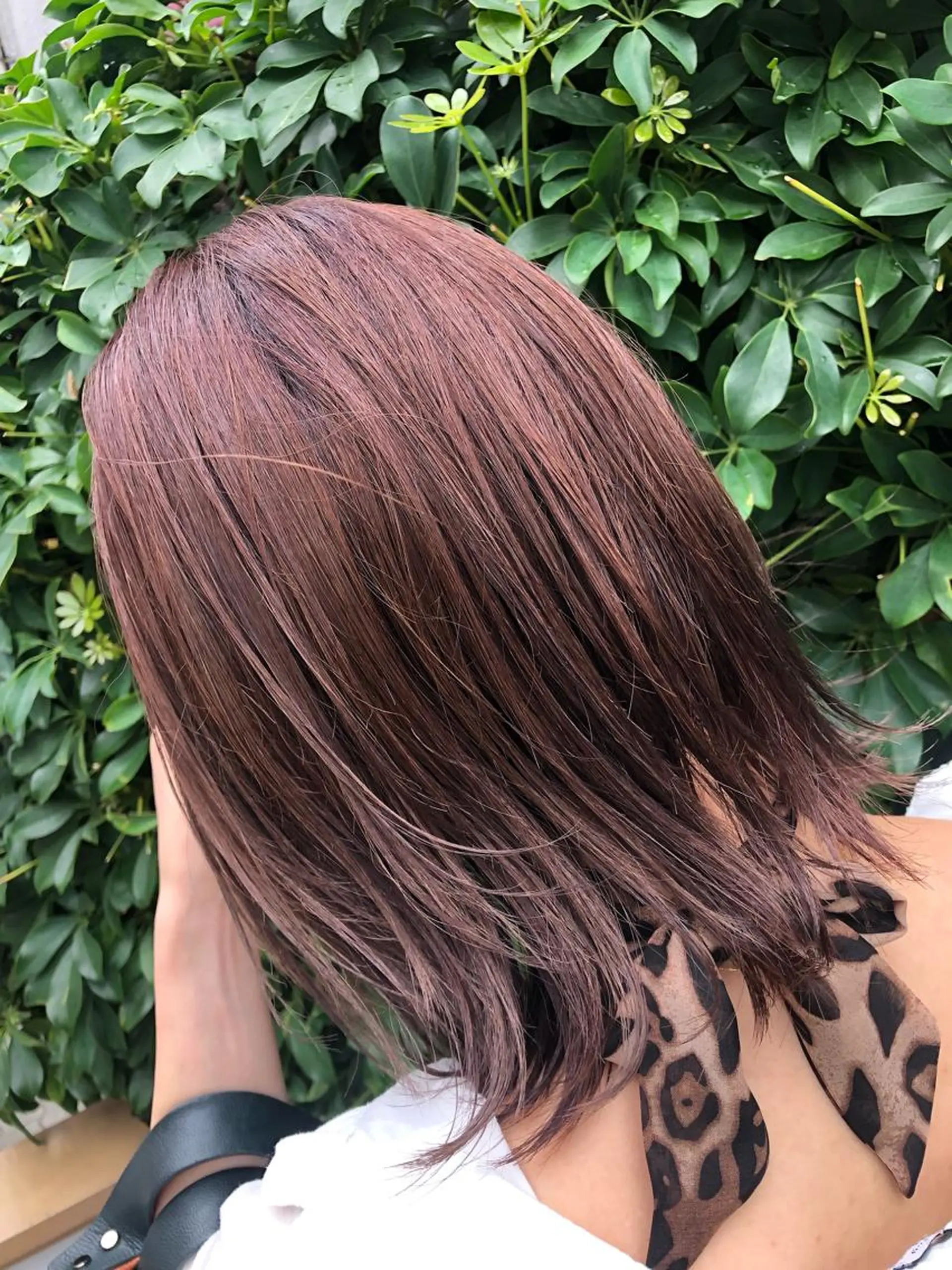 ミディアム カット ヘアカラー 野上 綾香のヘアスタイル