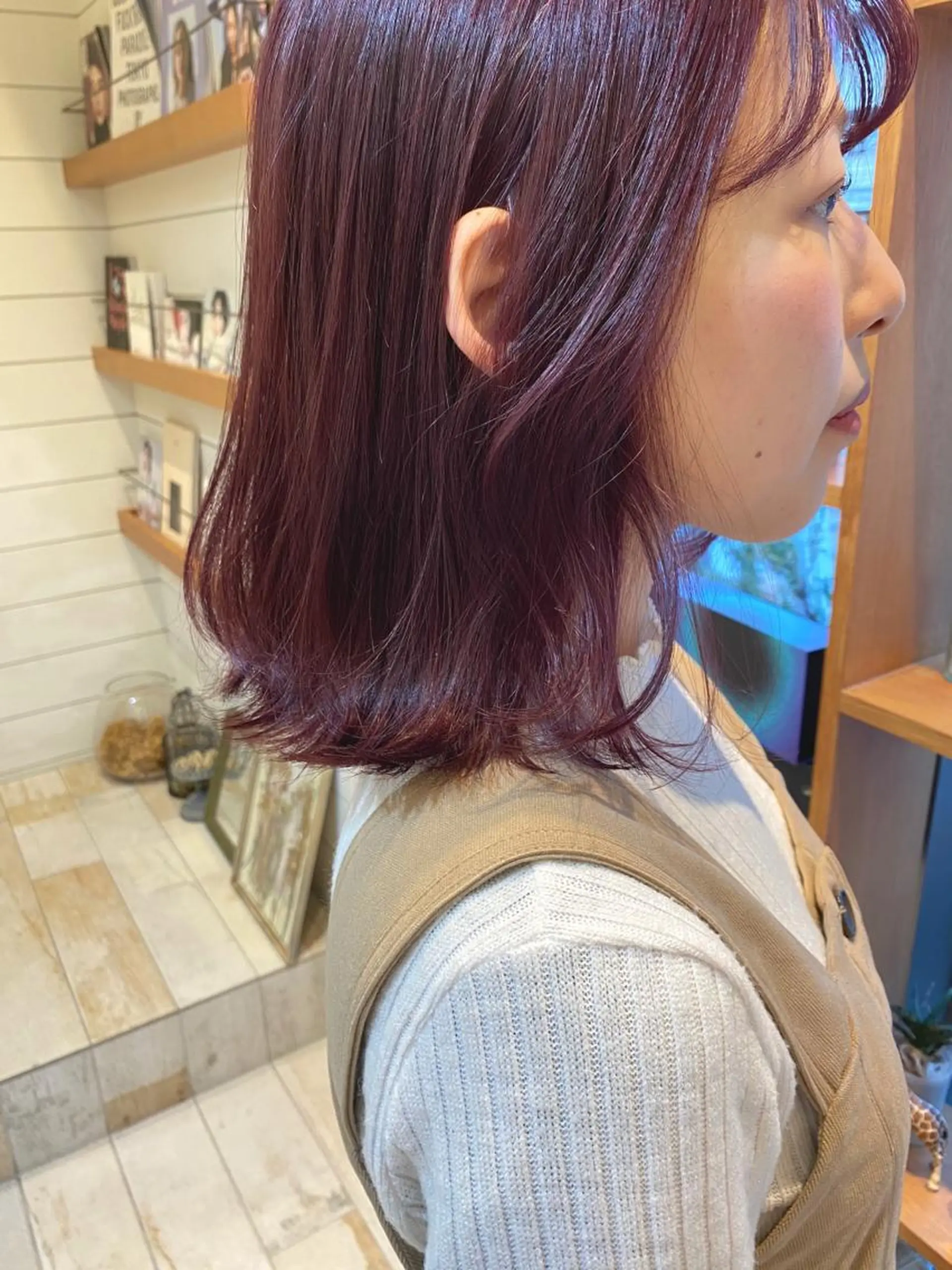 ミディアム カラー 赤み消し/透明感 🪽◝✩ 武者春花のヘアスタイル