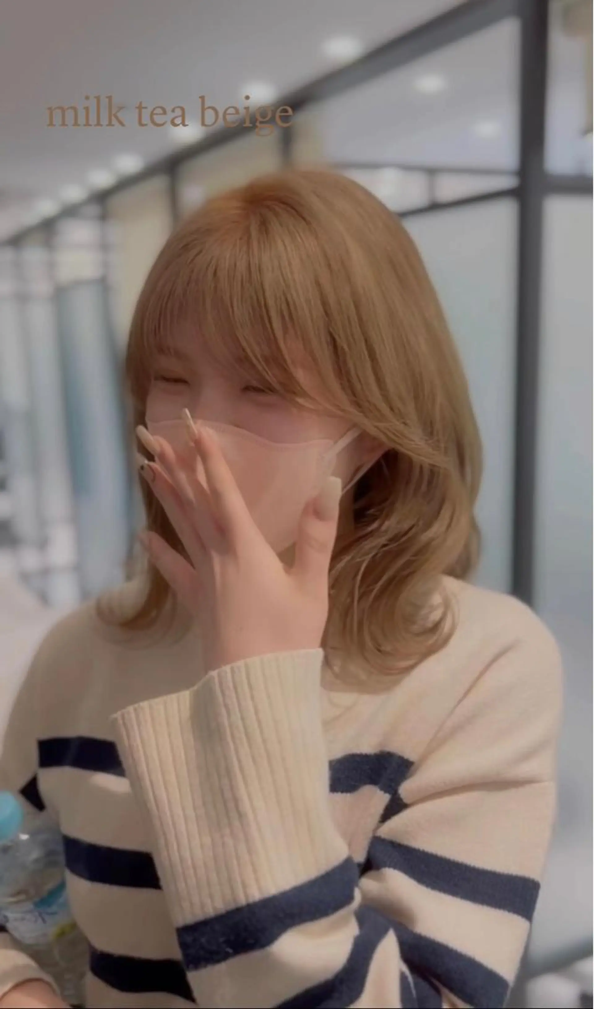 ミディアム カラー 髪質改善/顔まわり 石原のヘアスタイル