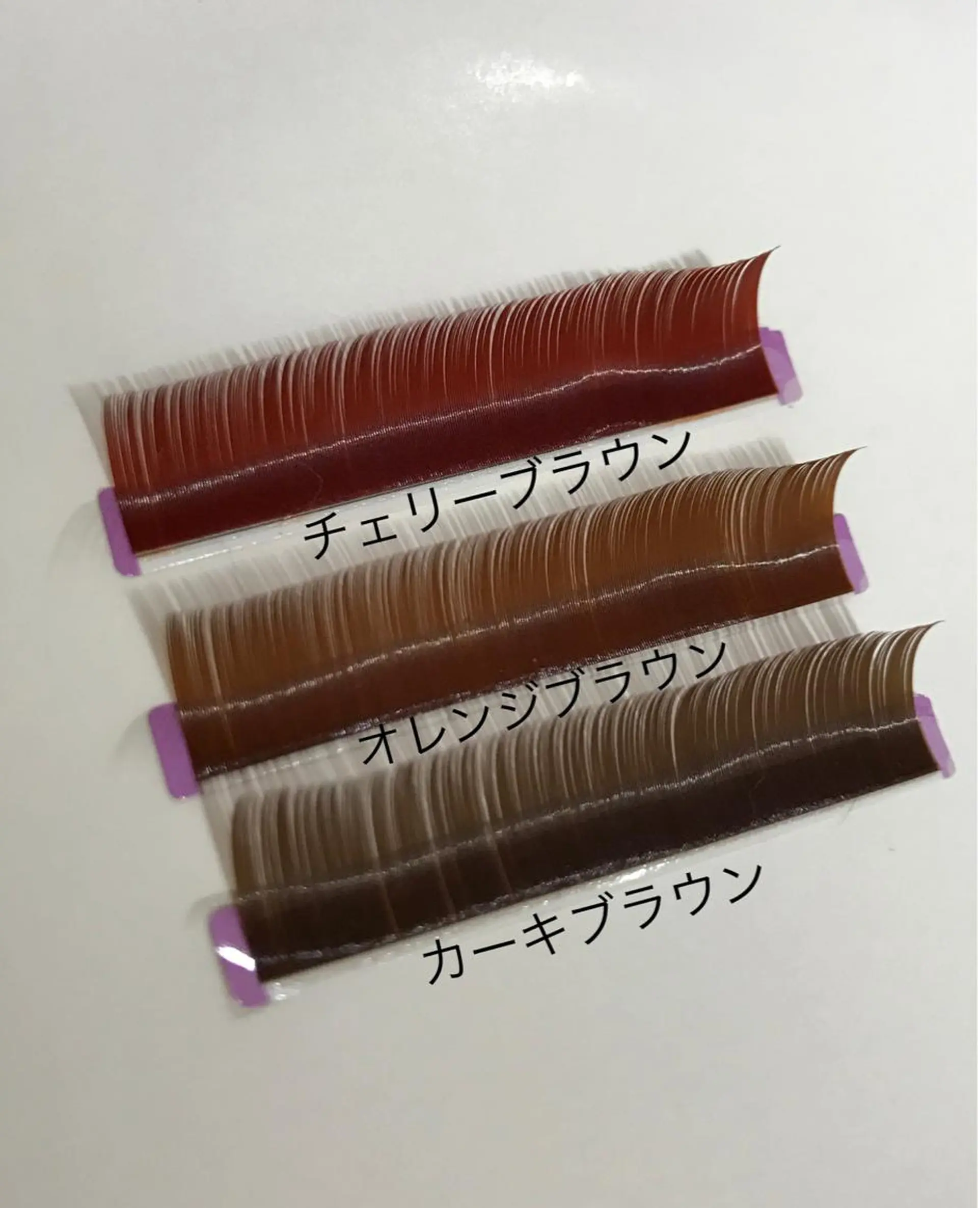 ミディアム カラー ヘアアレンジ キッズ マツエク・マツパ ブラウンカラー カラーマツエク セーブル ヘア&カフェ ♡リエットのマツエク・マツパデザイン