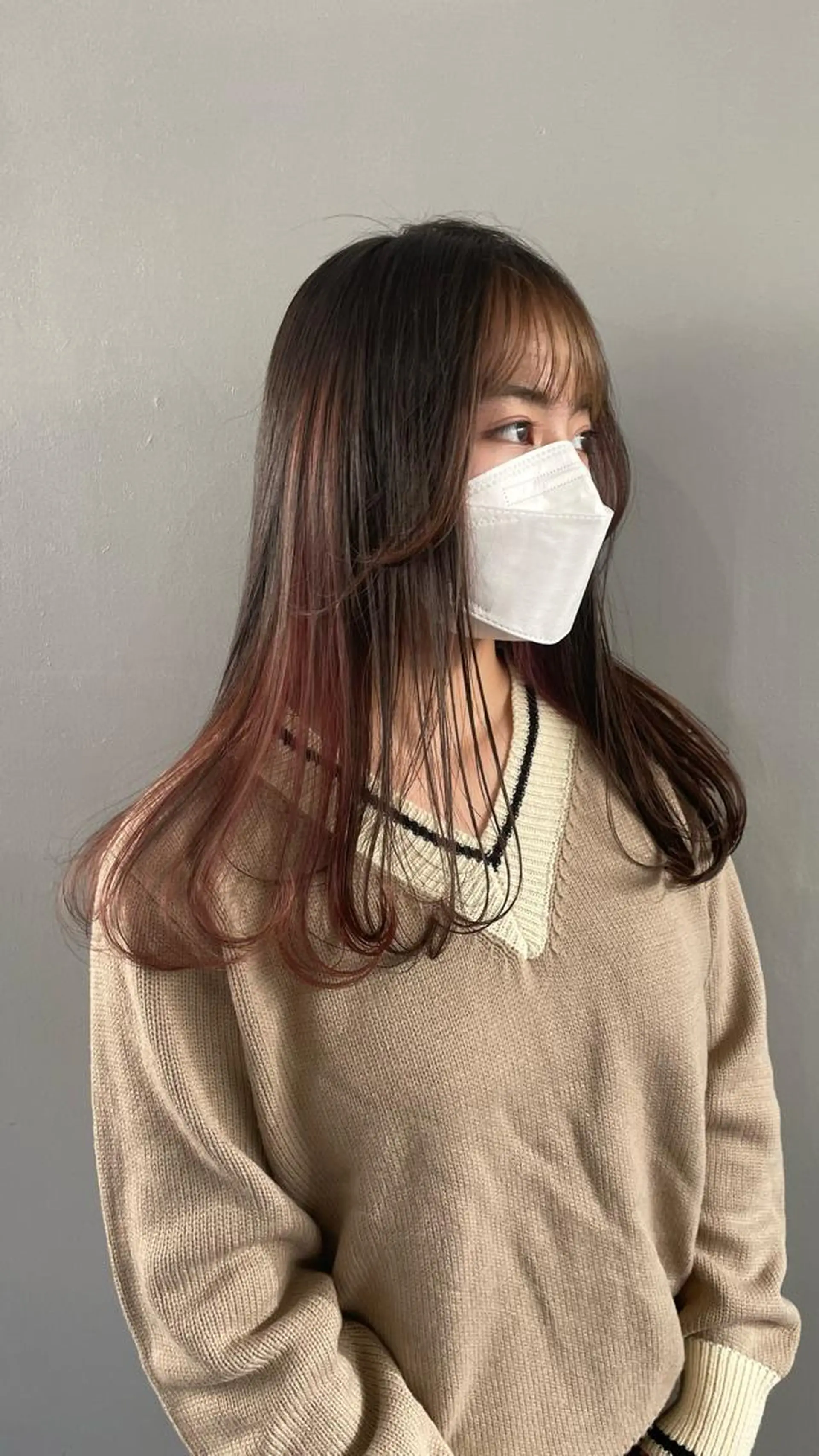 ロング カラー インナーカラー ピンクカラー 💐ナチュラルヘア Kroda💐のヘアスタイル