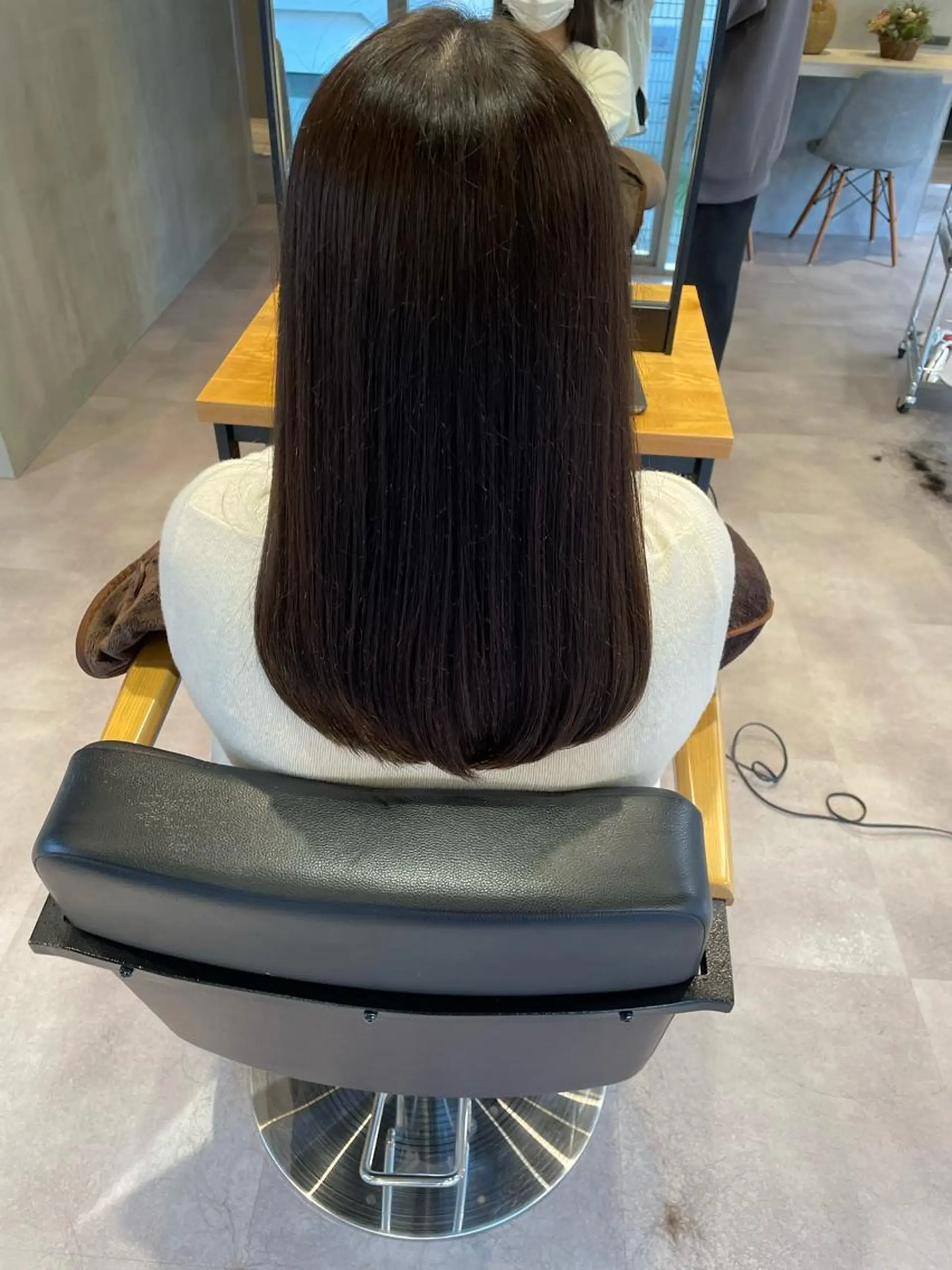 セミロング エギョモリ 外国人風カラー ハイライト 髪質改善 タンバルモリ カット トリートメント 韓国風/オシャレ /縮毛矯正/滝口琴未のヘアスタイル