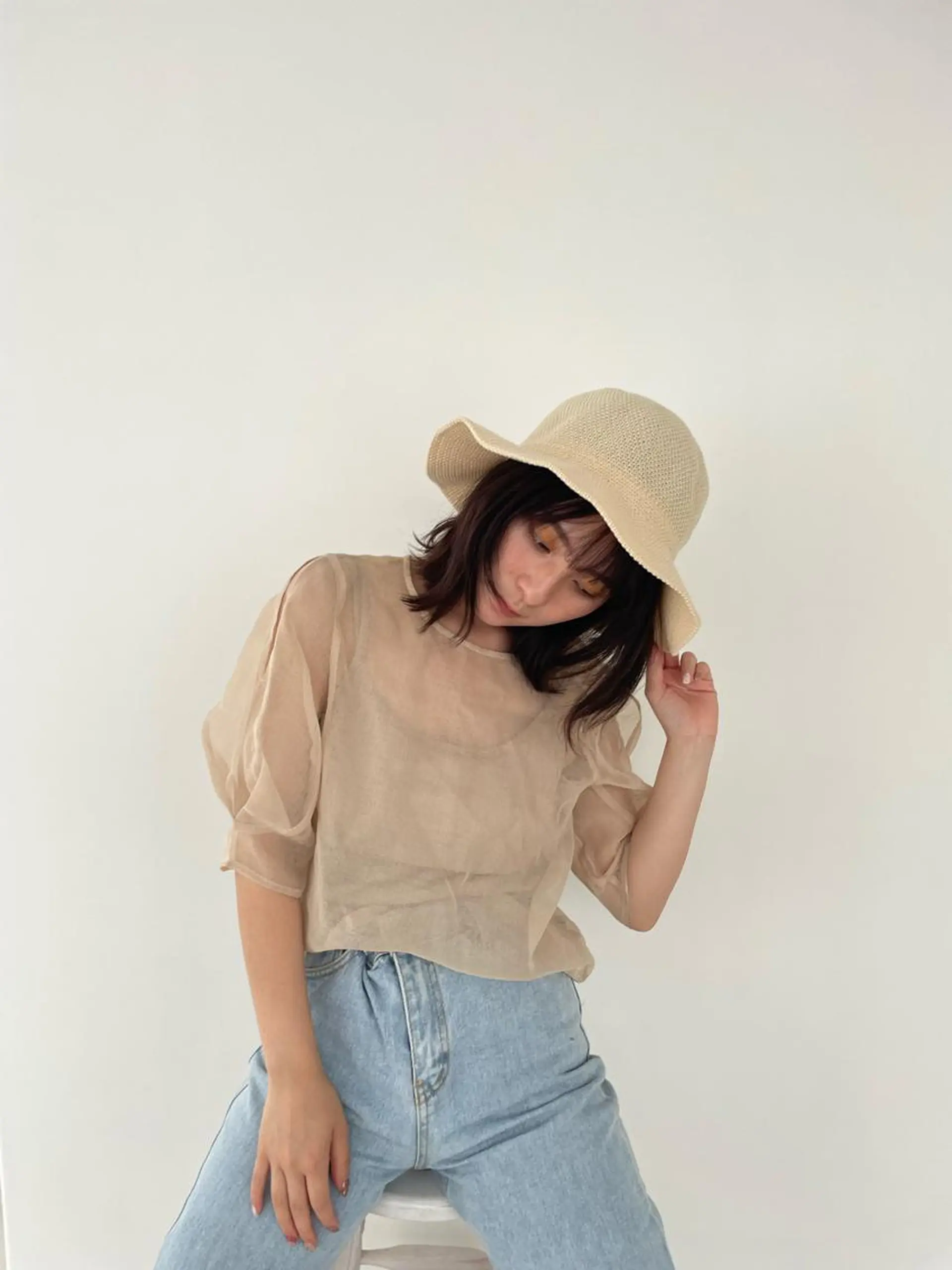 ミディアム ヘアアレンジ 井上 ほのかのヘアスタイル