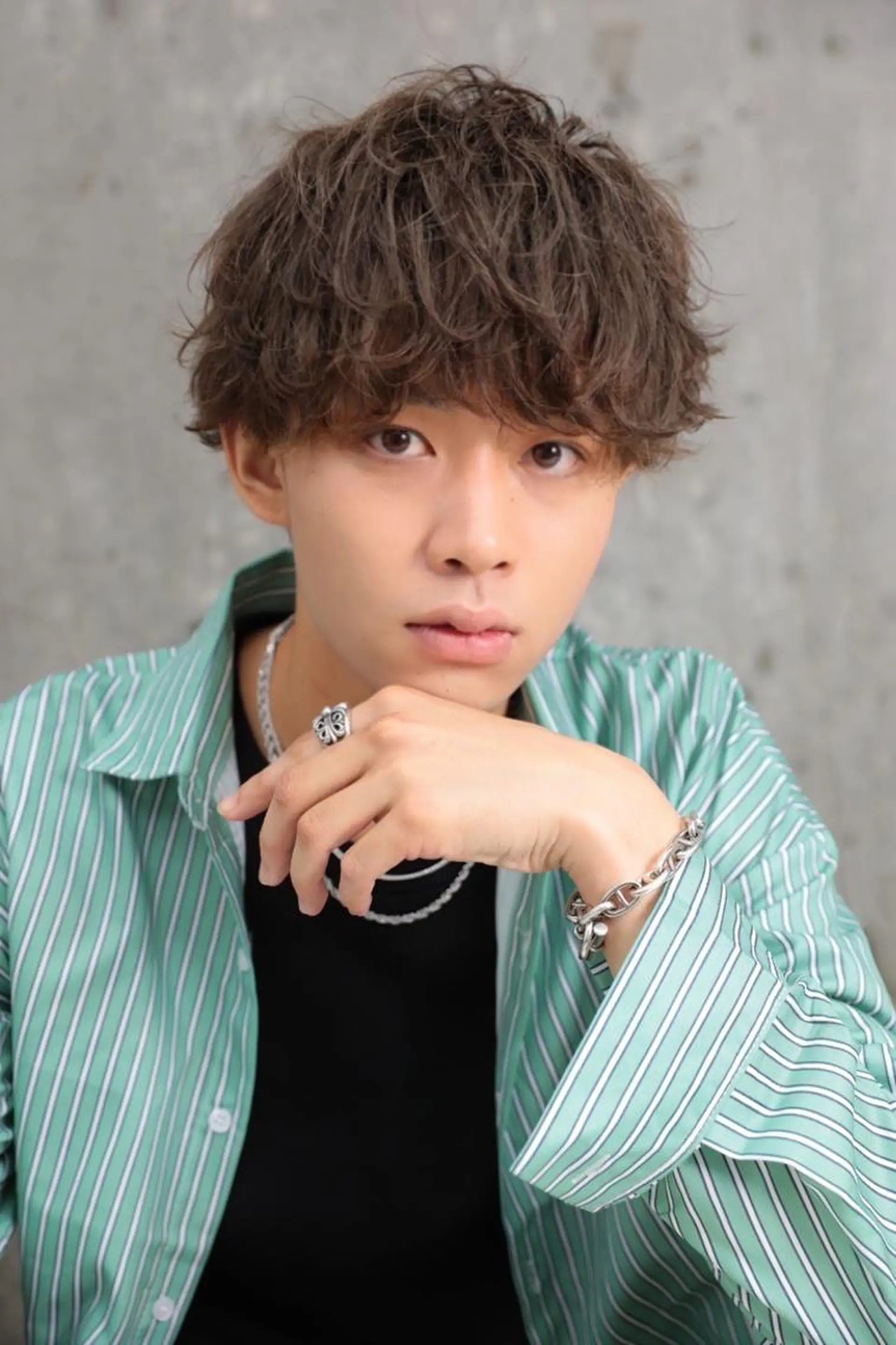 パーマ メンズ マッシュ メンズパーマ 刈り上げ カット パーマ 【ニュアンスパーマ】 西岡拓海のヘアスタイル