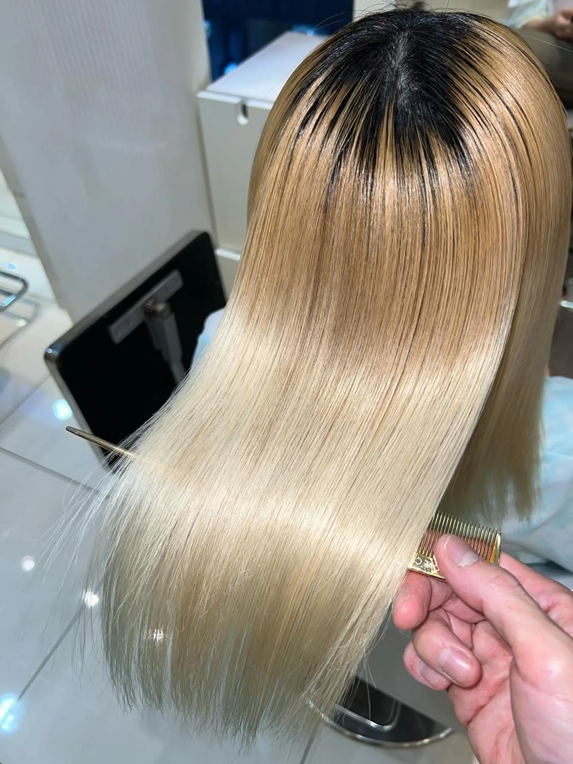 ロング カット トリートメント 縮毛矯正/髪質改善 /ブリーチ/東陽町✨のヘアスタイル