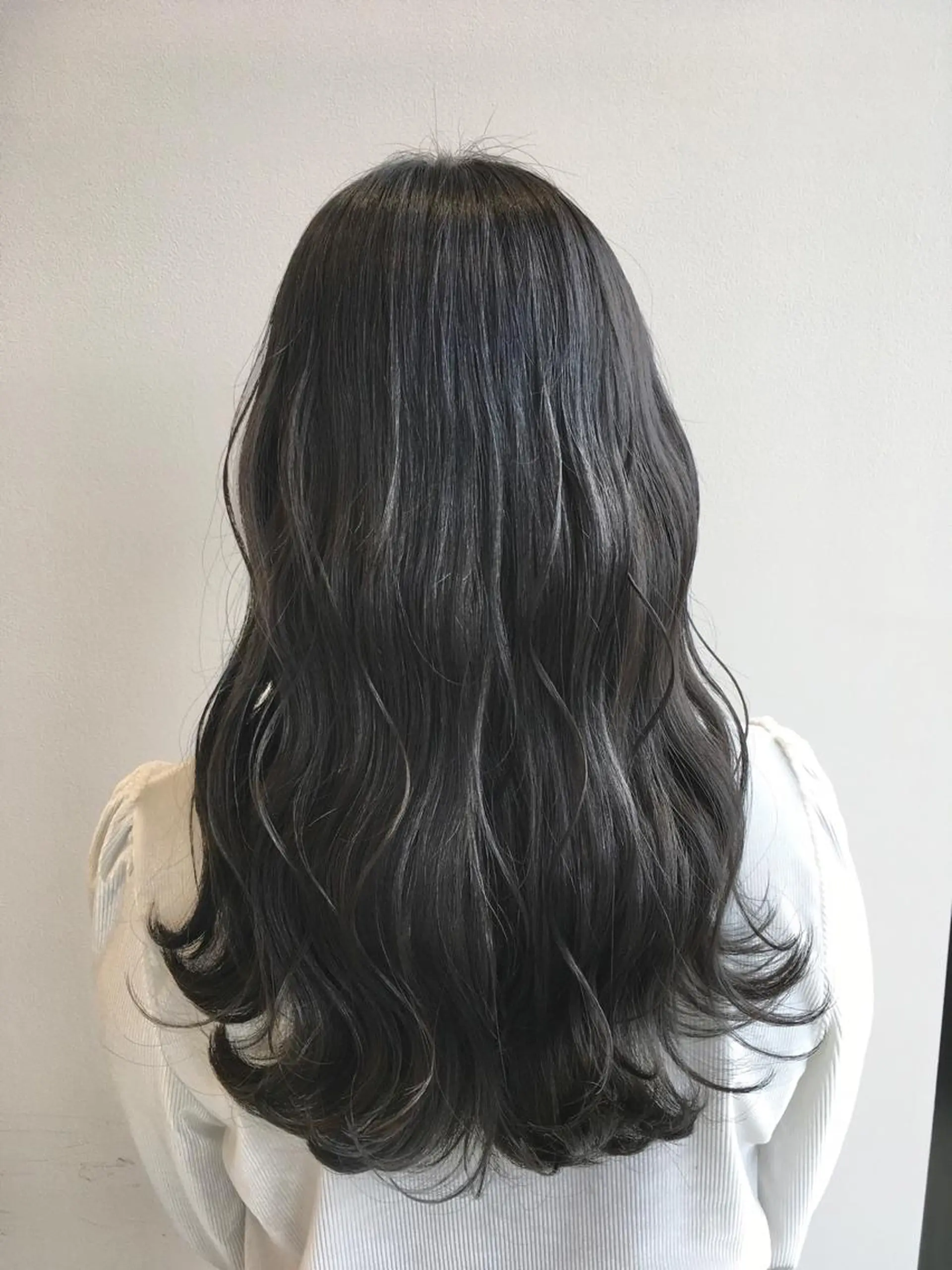 ロング カラー グレージュ ヘアカラー トリートメント ヘアセット yoshi ☆のヘアスタイル