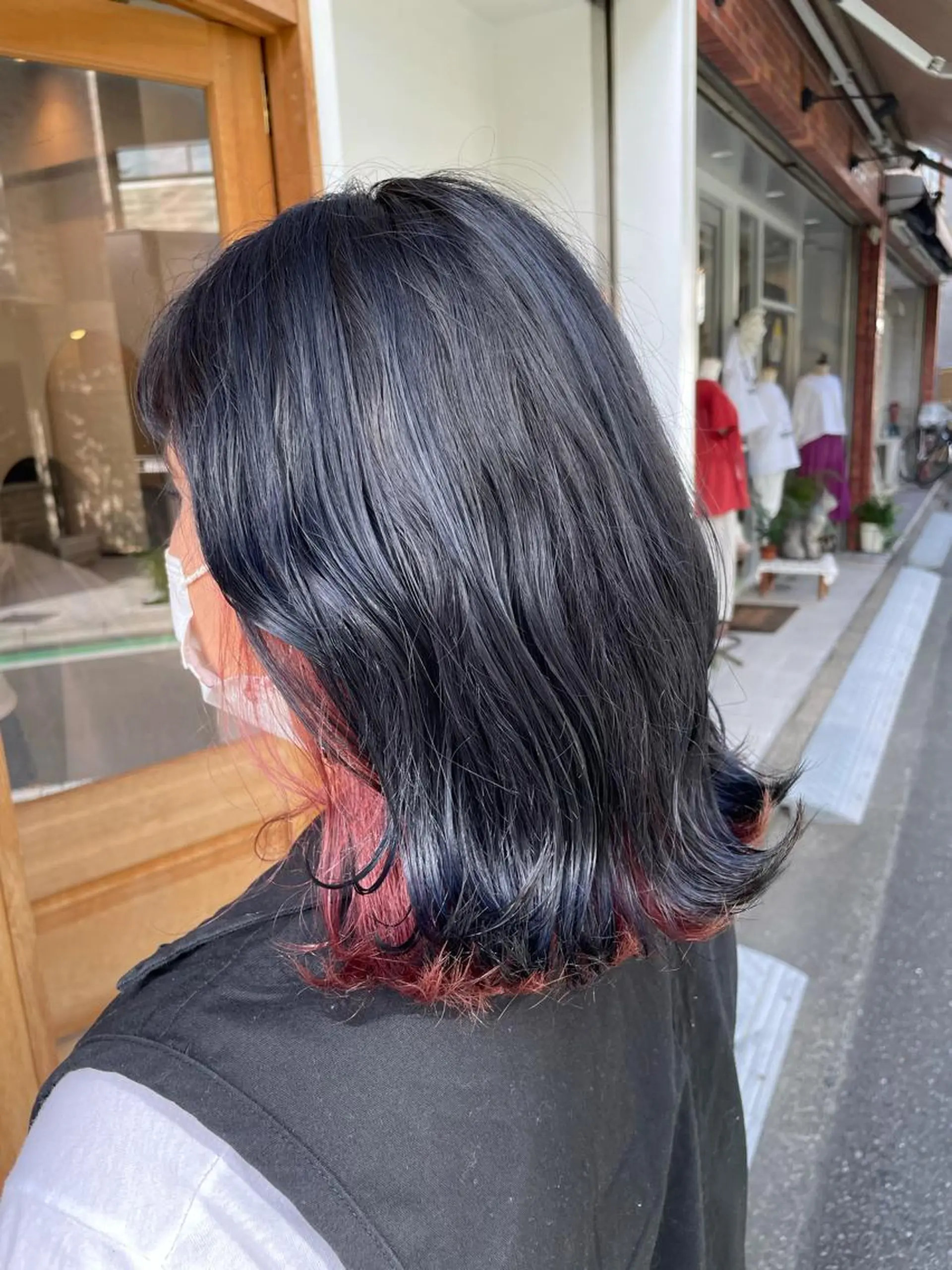 ミディアム カラー ヘアアレンジ REONA🪽✨薬院 レイヤーカット🫧のヘアスタイル