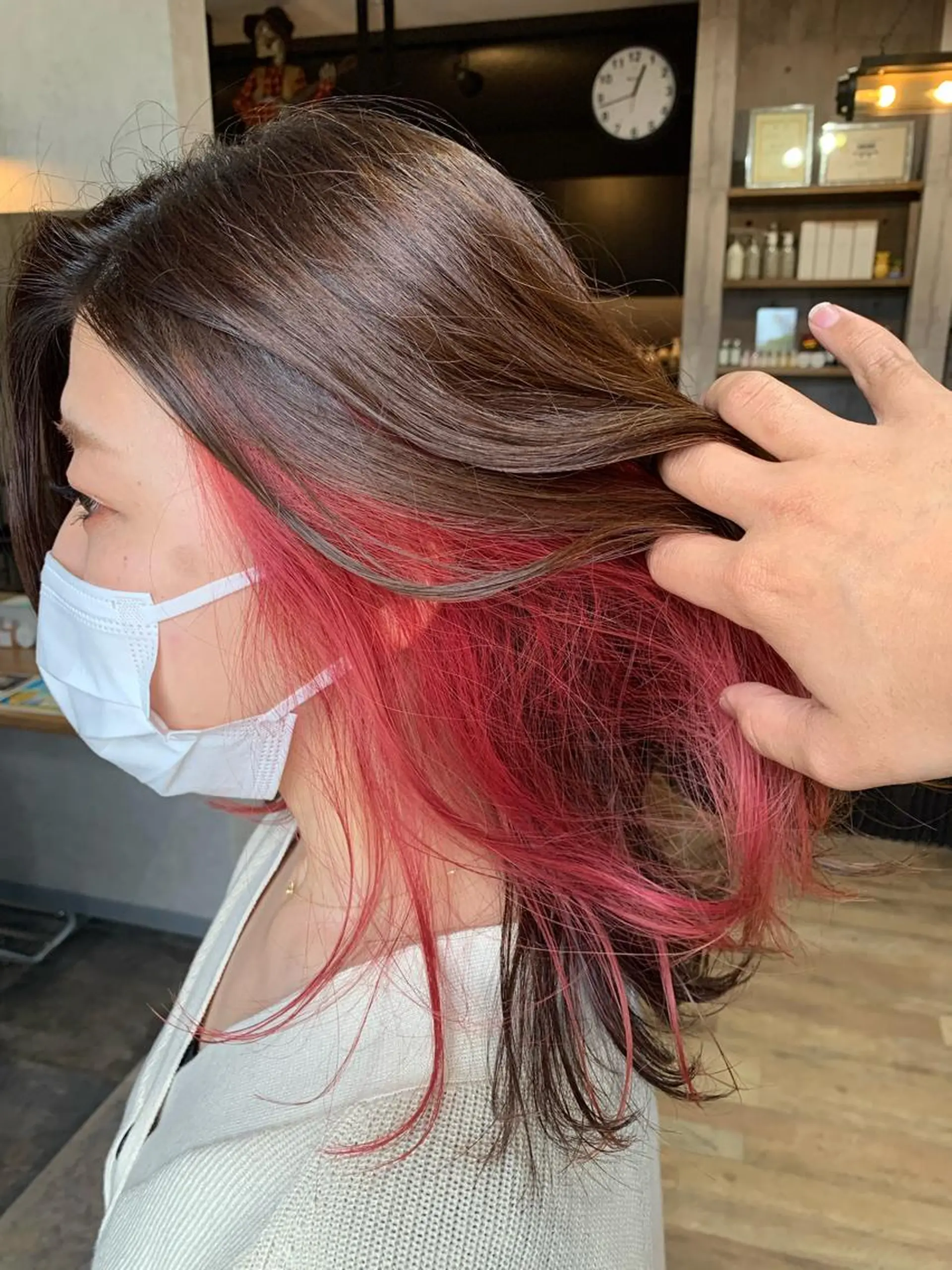 ミディアム カット ヘアカラー ヘッドスパ Welila by haku所属・yoshihara yuukiのヘアスタイル