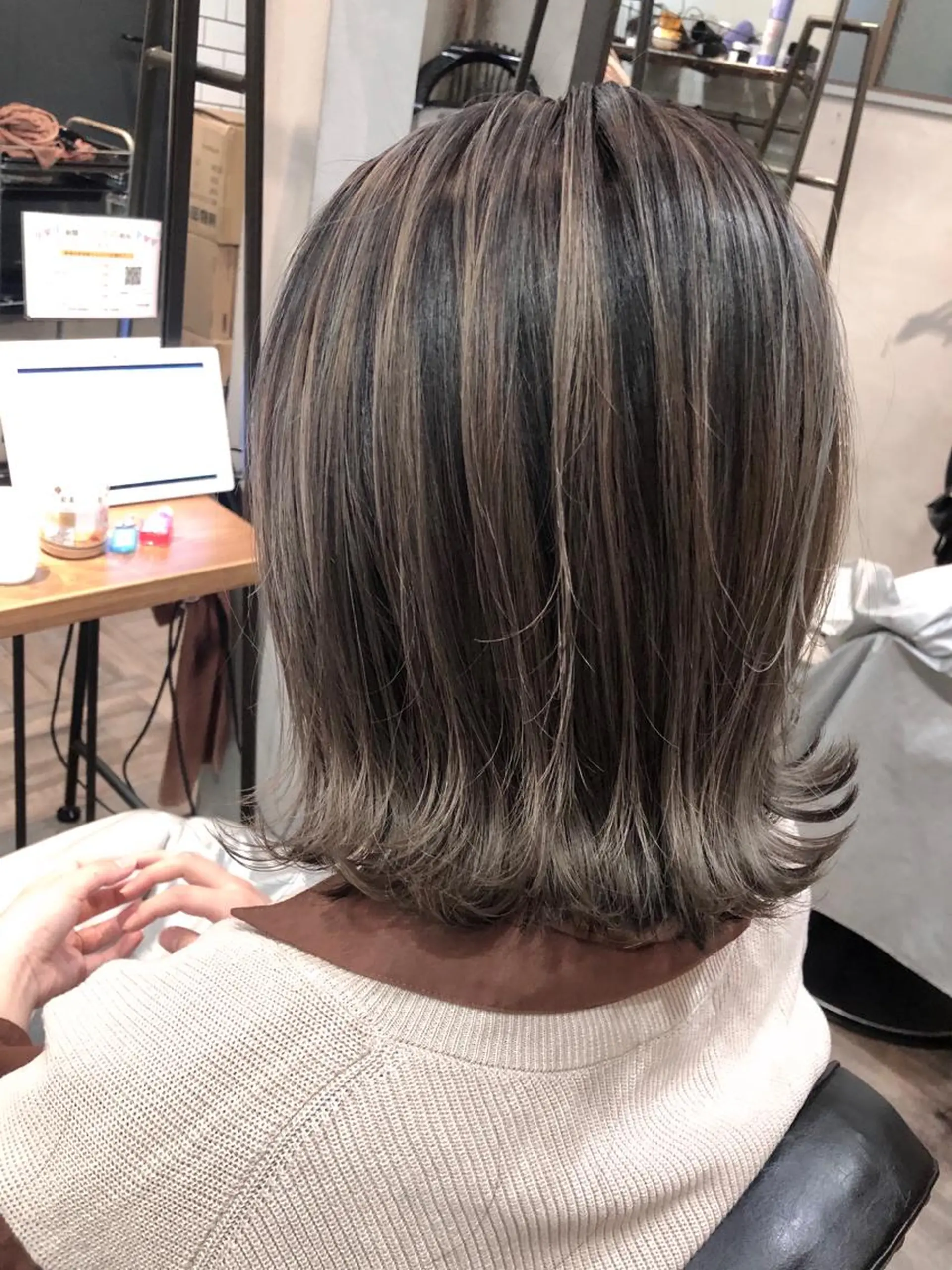 ミディアム カラー lafithhair ruu.南本庄のヘアスタイル