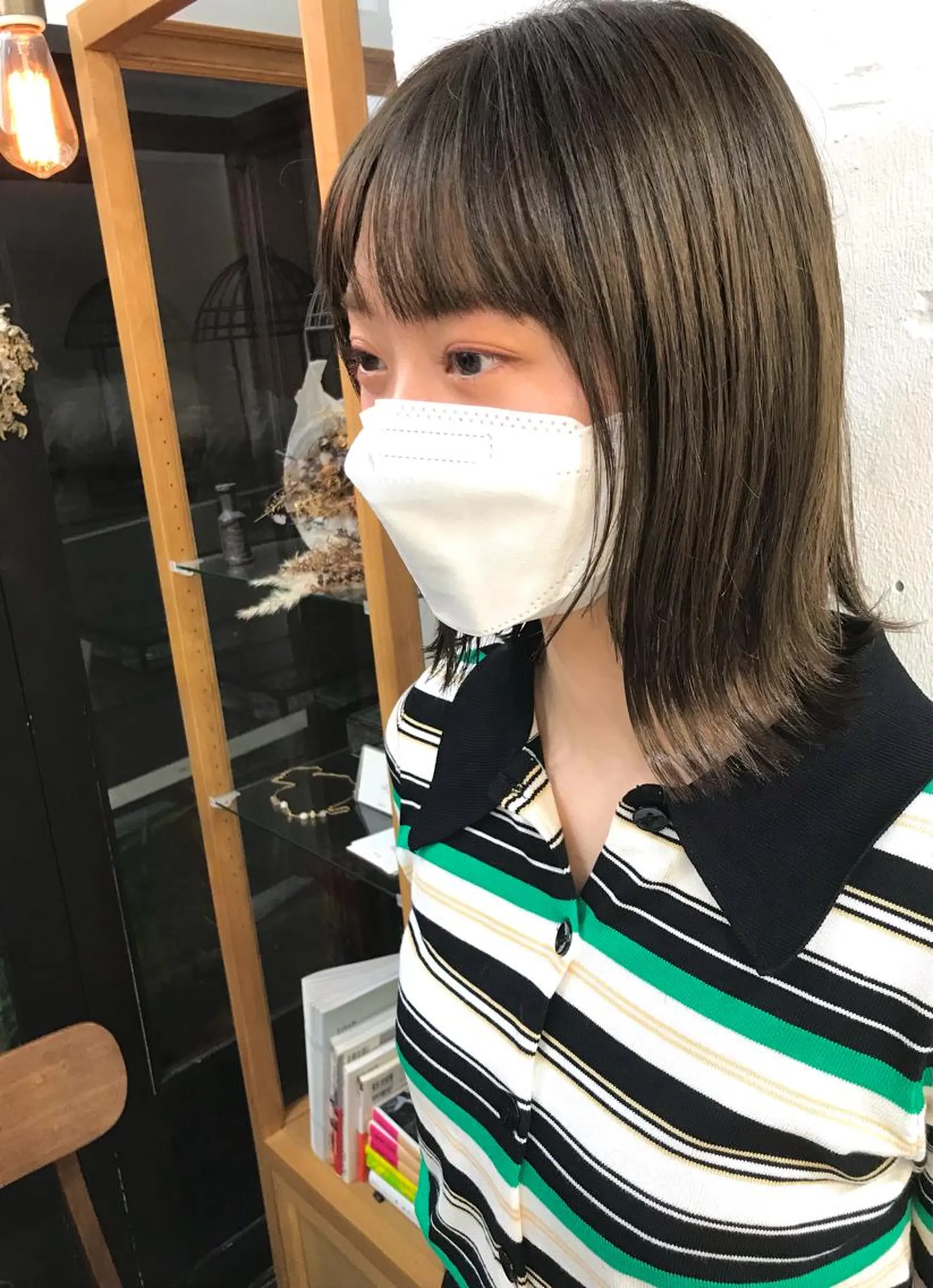 セミロング カラー ブリーチ 透明感カラー ヘアカラー トリートメント 木村陸弥 似合わせ 透明感カラー🌿のヘアスタイル