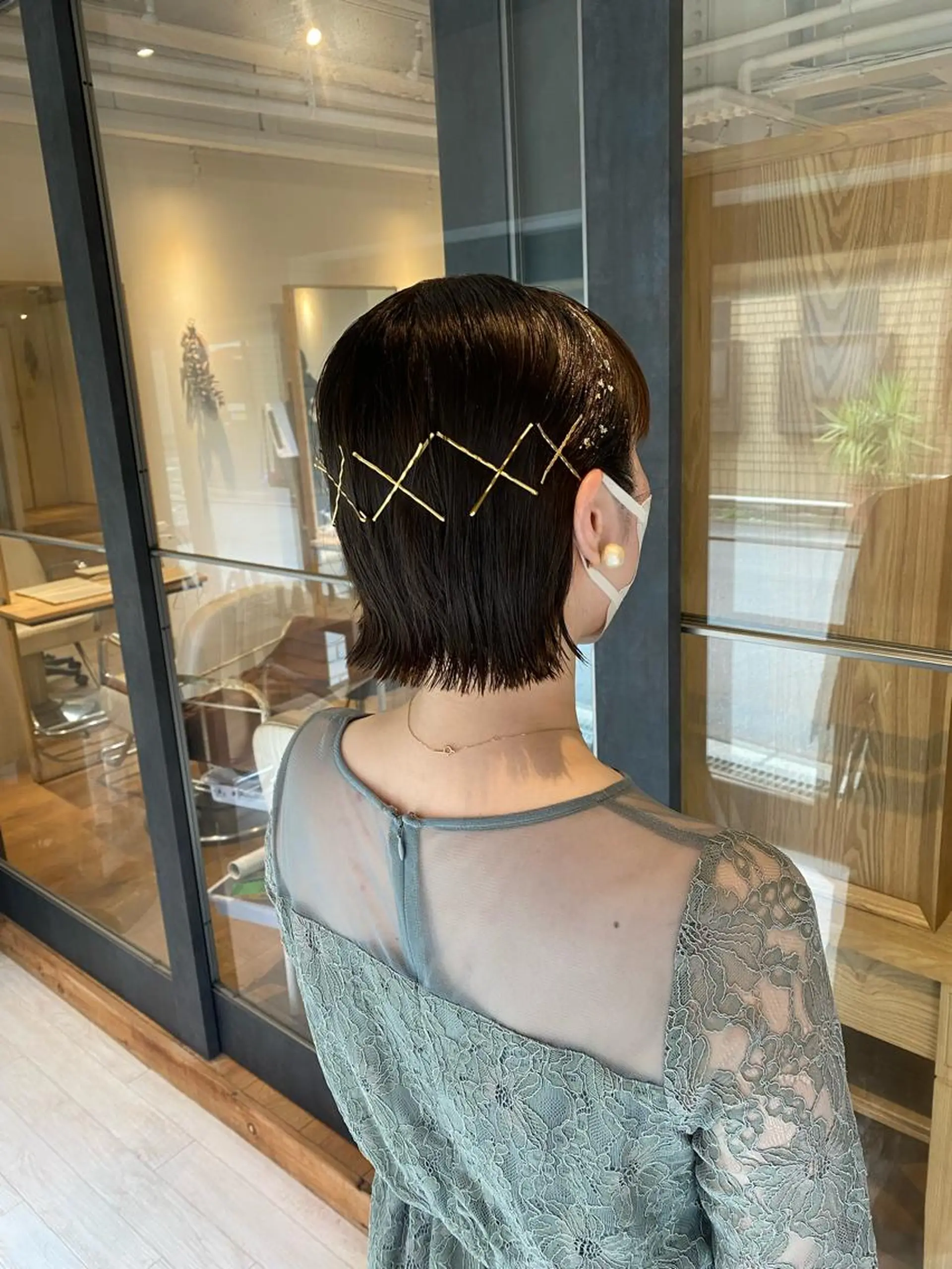 ショート ヘアアレンジ ヘアセット newi 京橋 【yuuki】のヘアスタイル