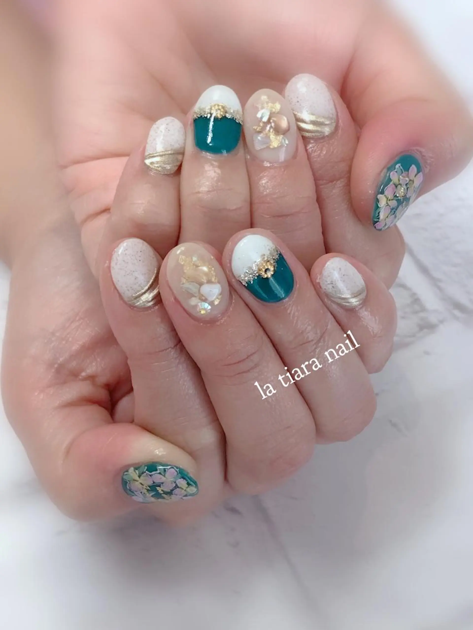 ネイル ハンドネイル Blue bird  nailのネイルデザイン