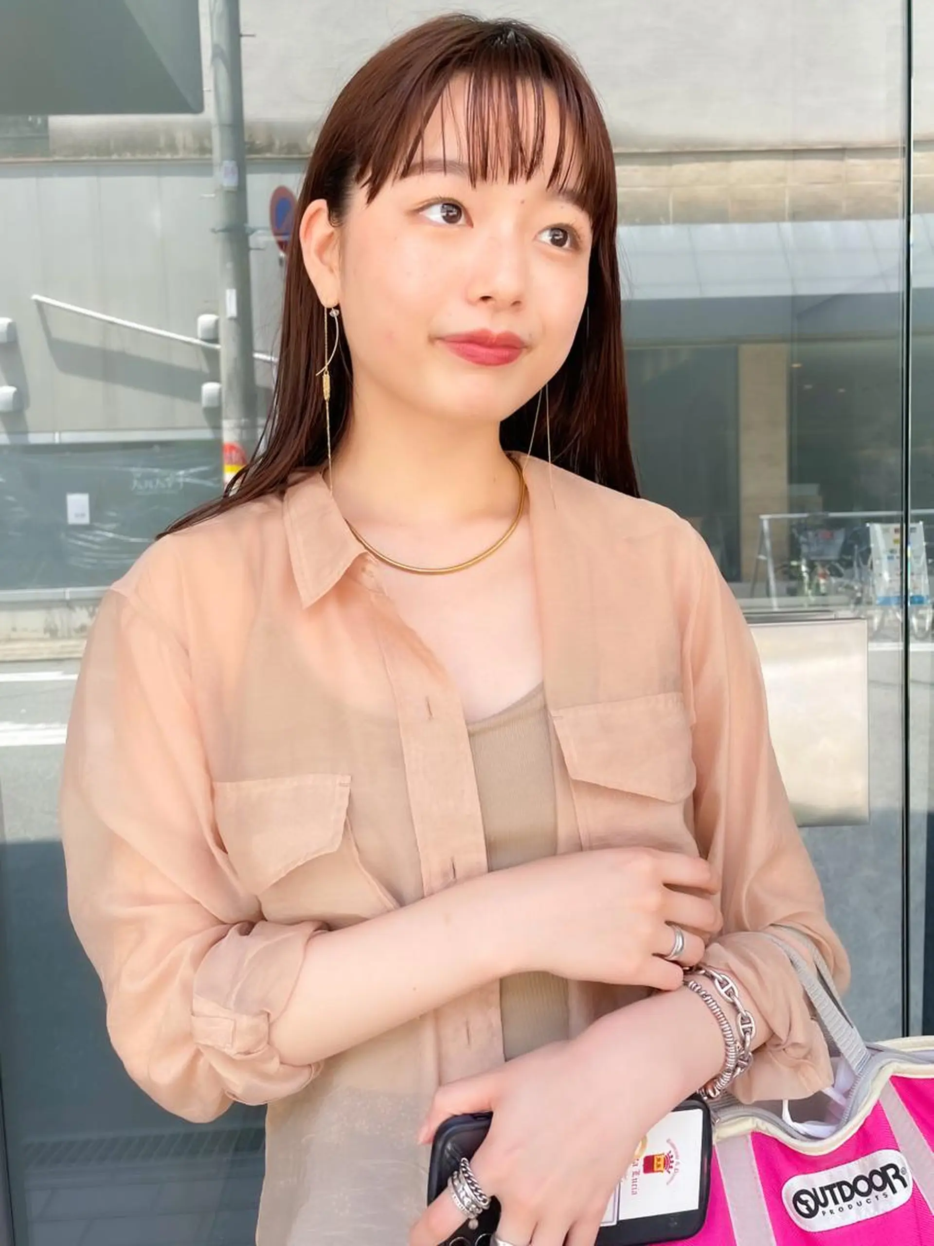 ロング ヘアアレンジ カット ヘアカラー トリートメント 前田 陽南子のヘアスタイル