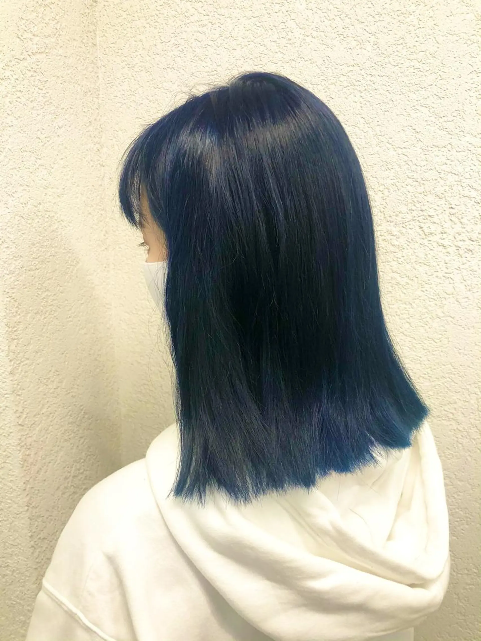 ロング カラー ブルーカラー ネイビーカラー 槙川 郁弥のヘアスタイル