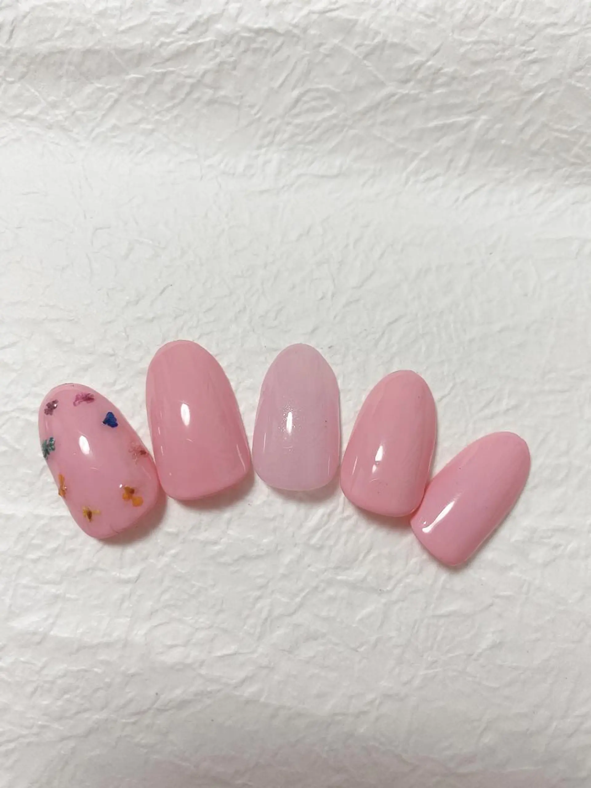 ネイル ラメ(グリッター) 春ネイル かわむら りょうこのネイルデザイン