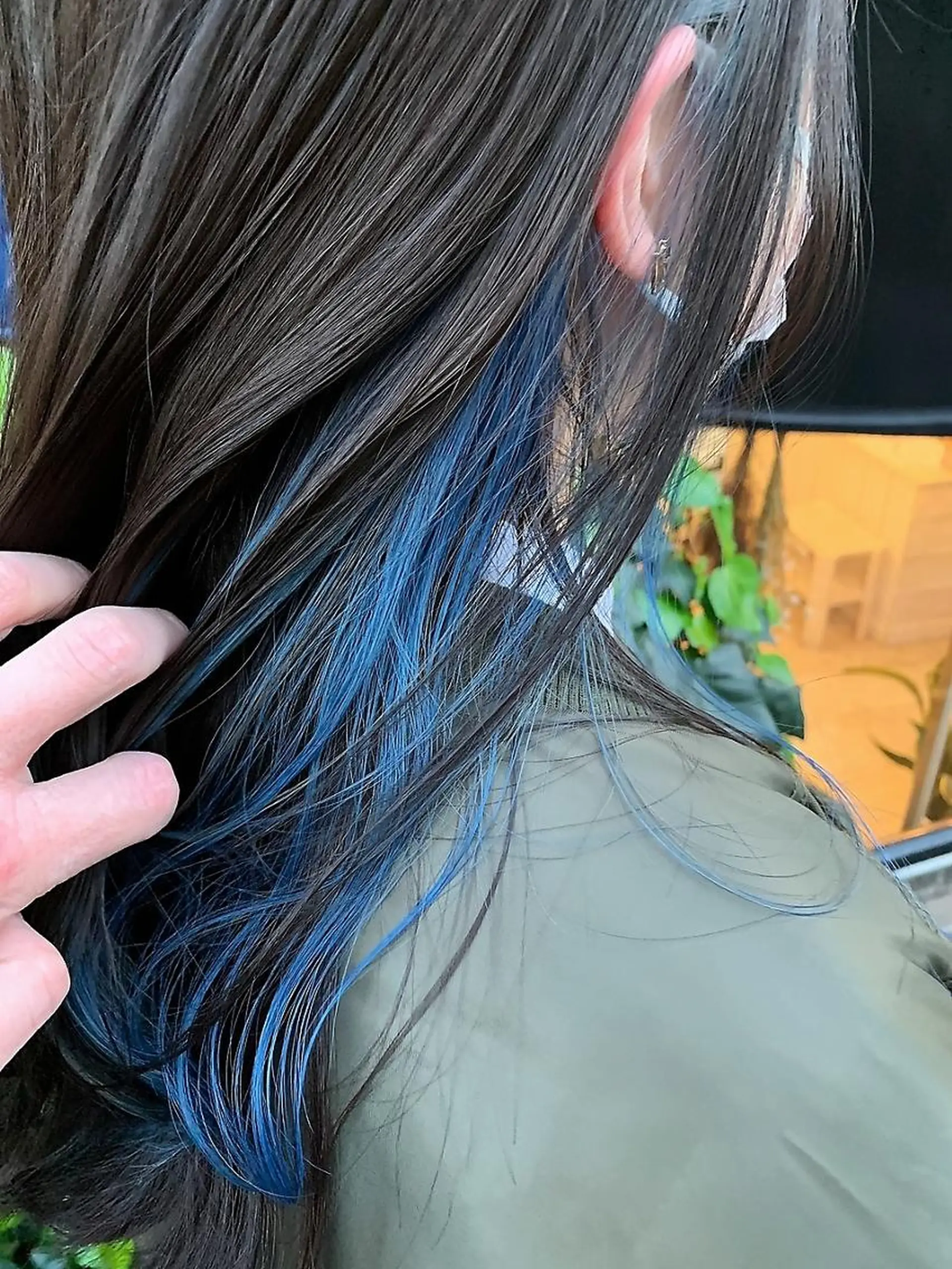 カラー ロング ブリーチ ブルーカラー ケアブリーチ インナーカラー ヘアカラー 🍒矢ヶ崎珠枝 🍒Directorのヘアスタイル