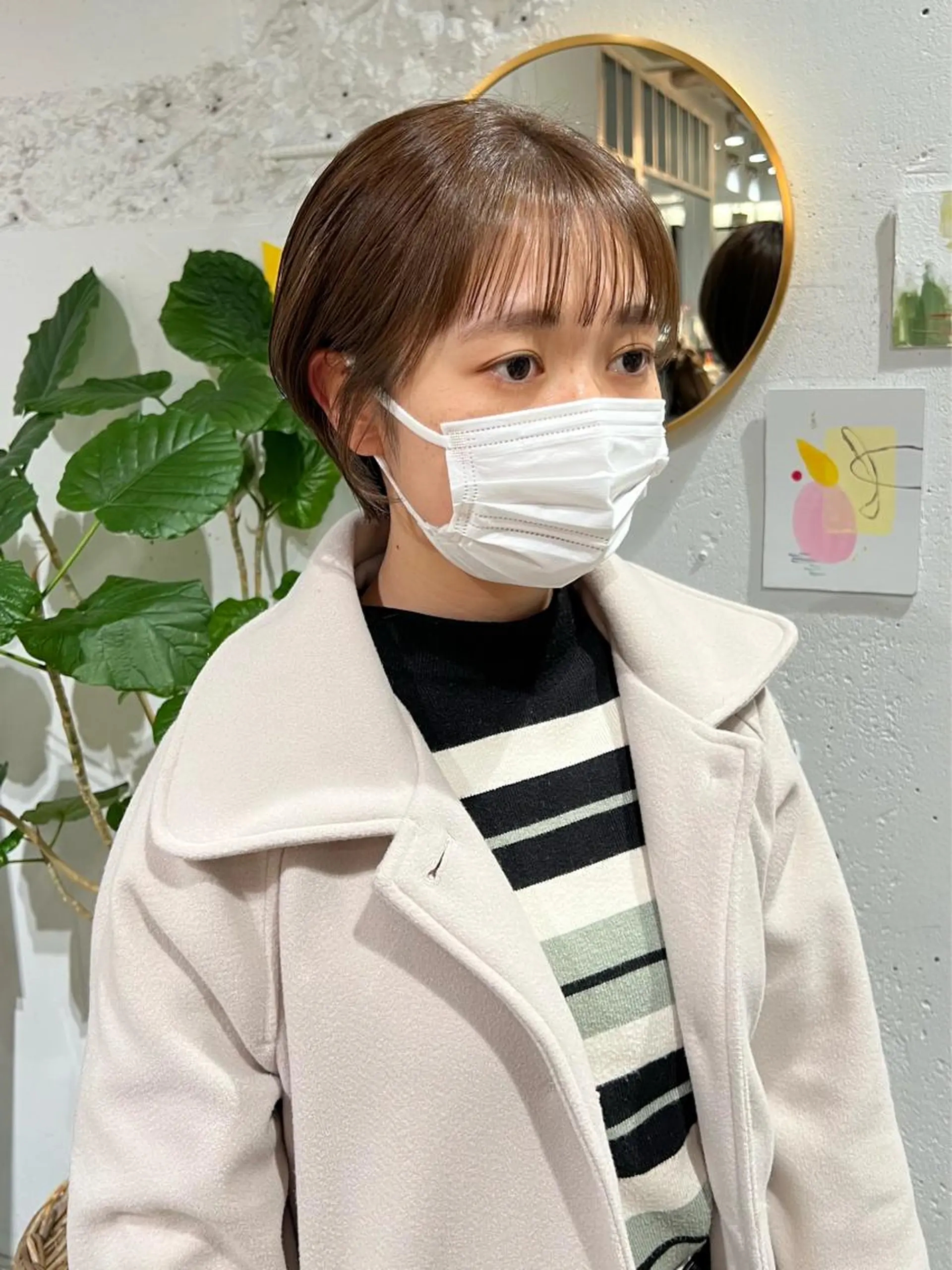 ショート 丸みショート ショートヘア カット ヘアカラー トリートメント 石井 菜々のヘアスタイル