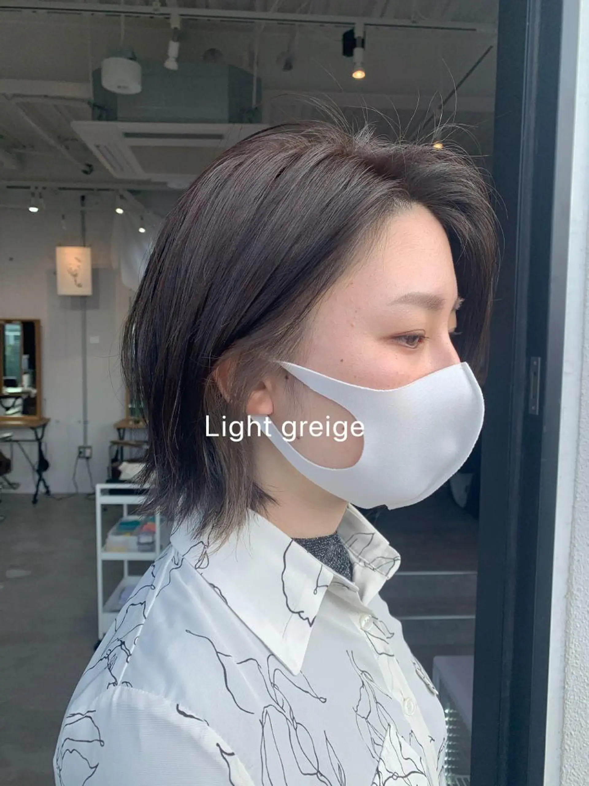 カラー グレージュ インナーカラー カット ヘアカラー トリートメント 山本 晶大のヘアスタイル