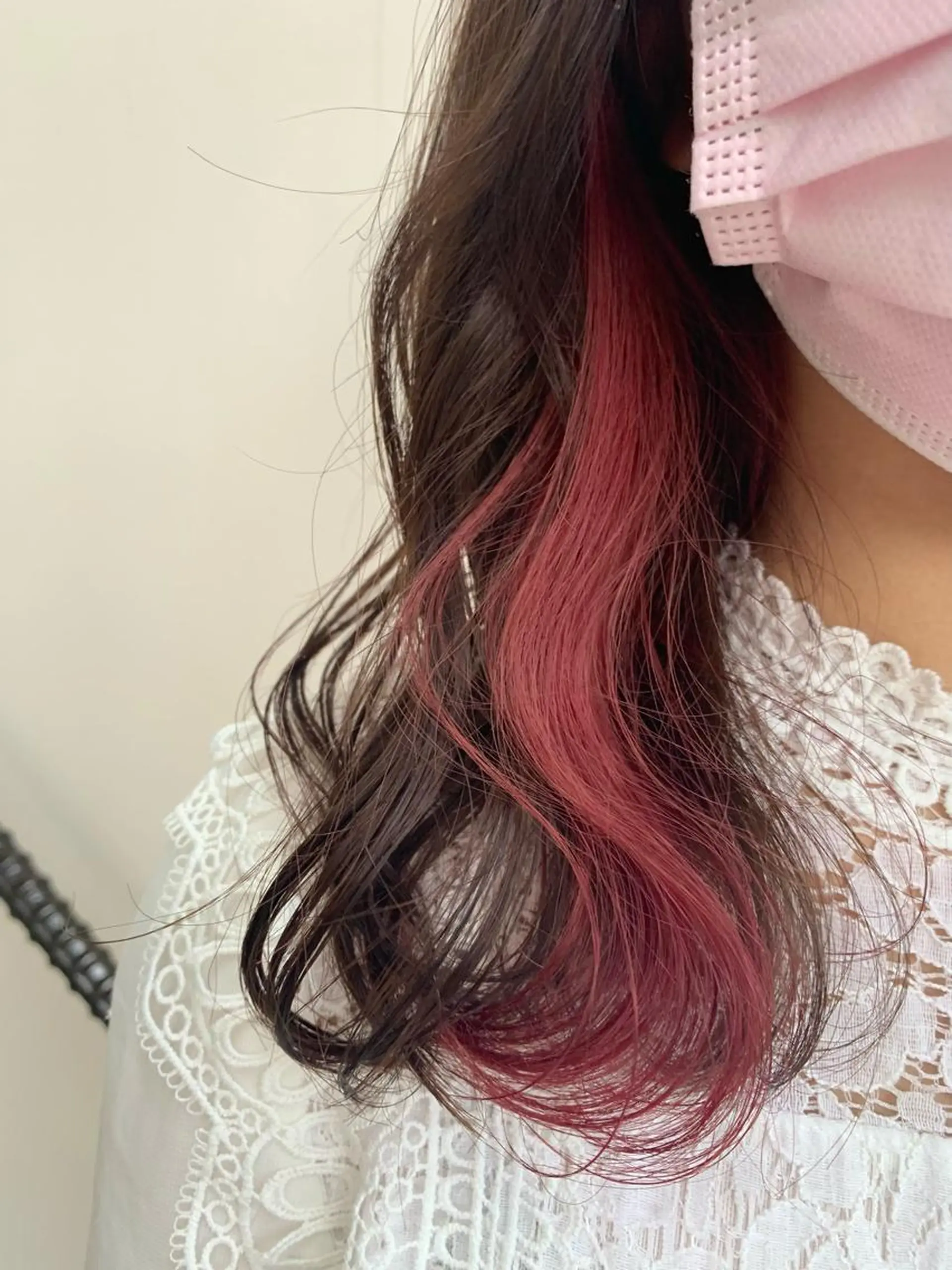セミロング カラー ピンクカラー Emma ecole /栄/RIOのヘアスタイル