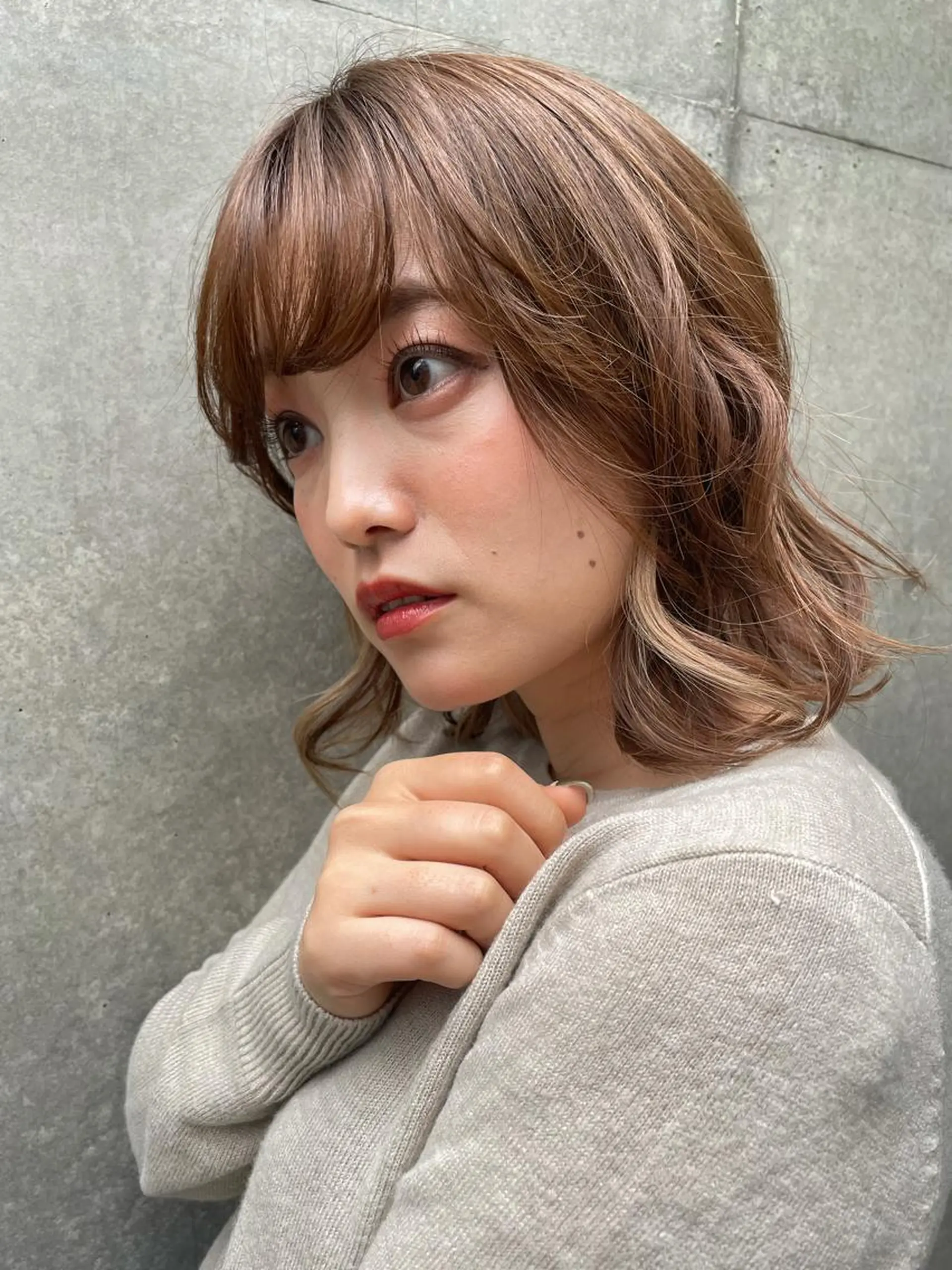 ミディアム カラー ツヤ美髪💐 髪質改善/高山愛来のヘアスタイル