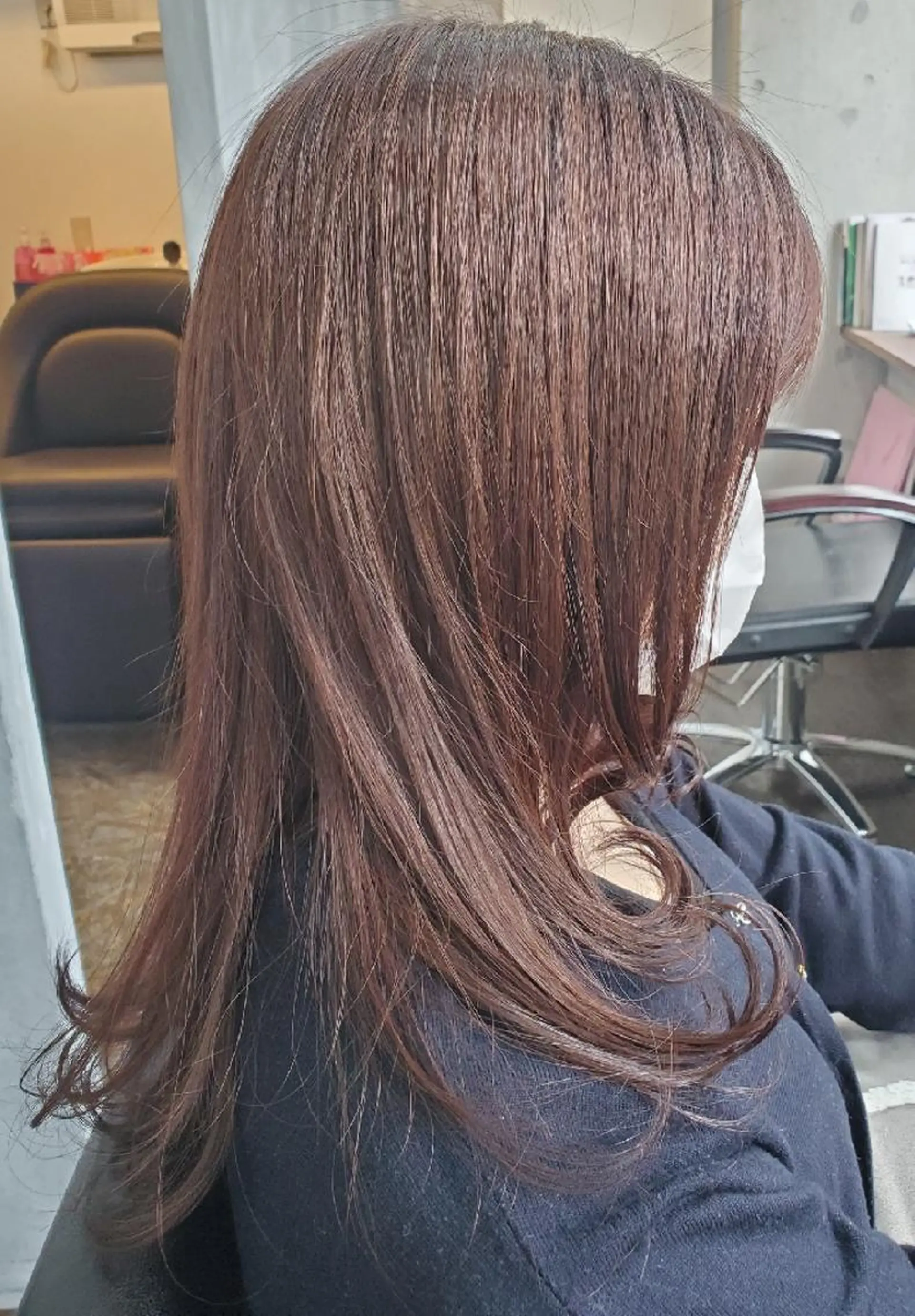 セミロング カラー ブラウンカラー ルビー S. ERIのヘアスタイル