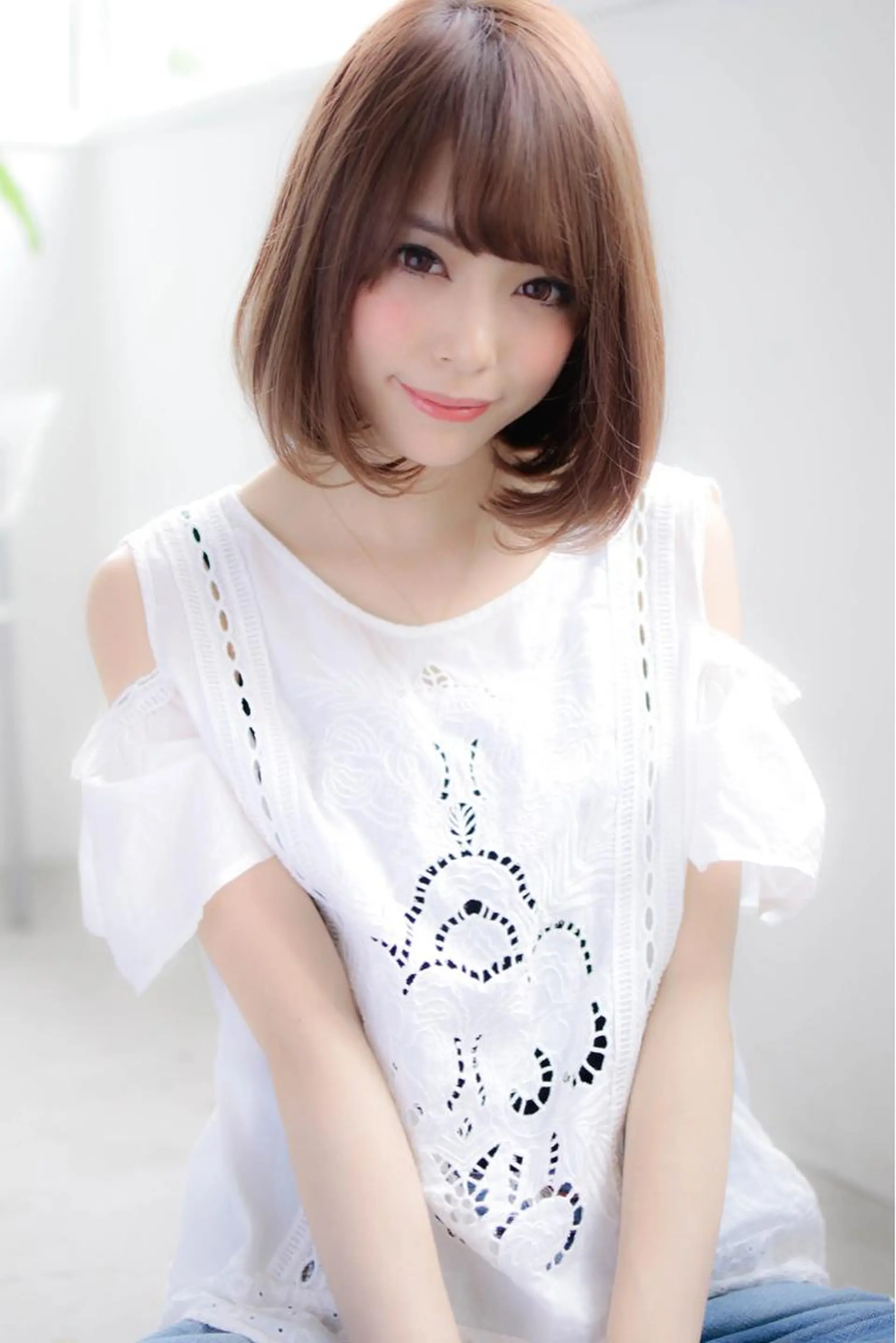 ミディアム パーマ うる艶/レイヤー 🪞池袋LAND🪞のヘアスタイル