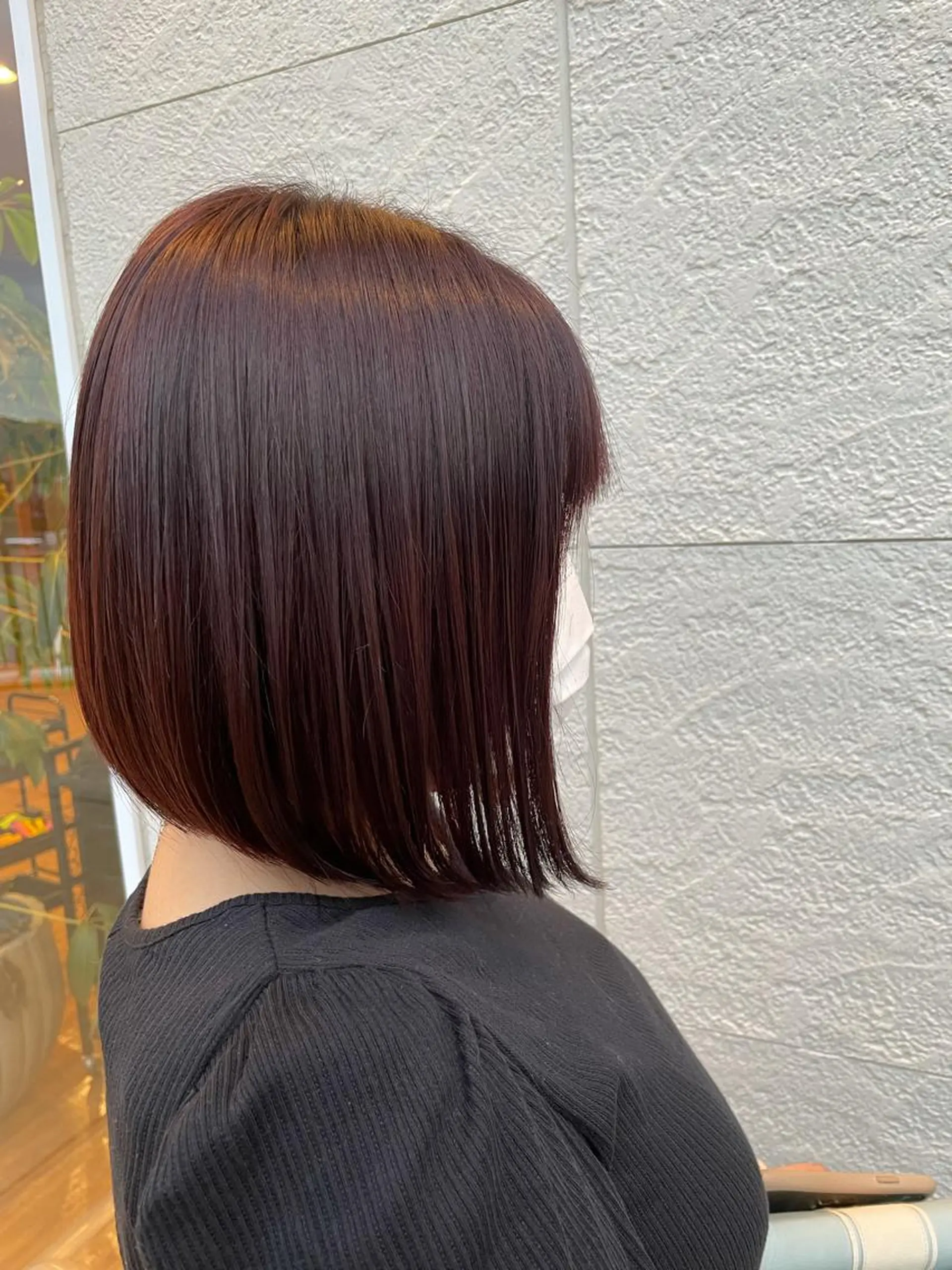 ミディアム カラー ブラウンカラー ラベンダーカラー ラベンダーブラウン カット ヘアカラー 鵜飼 真伍のヘアスタイル
