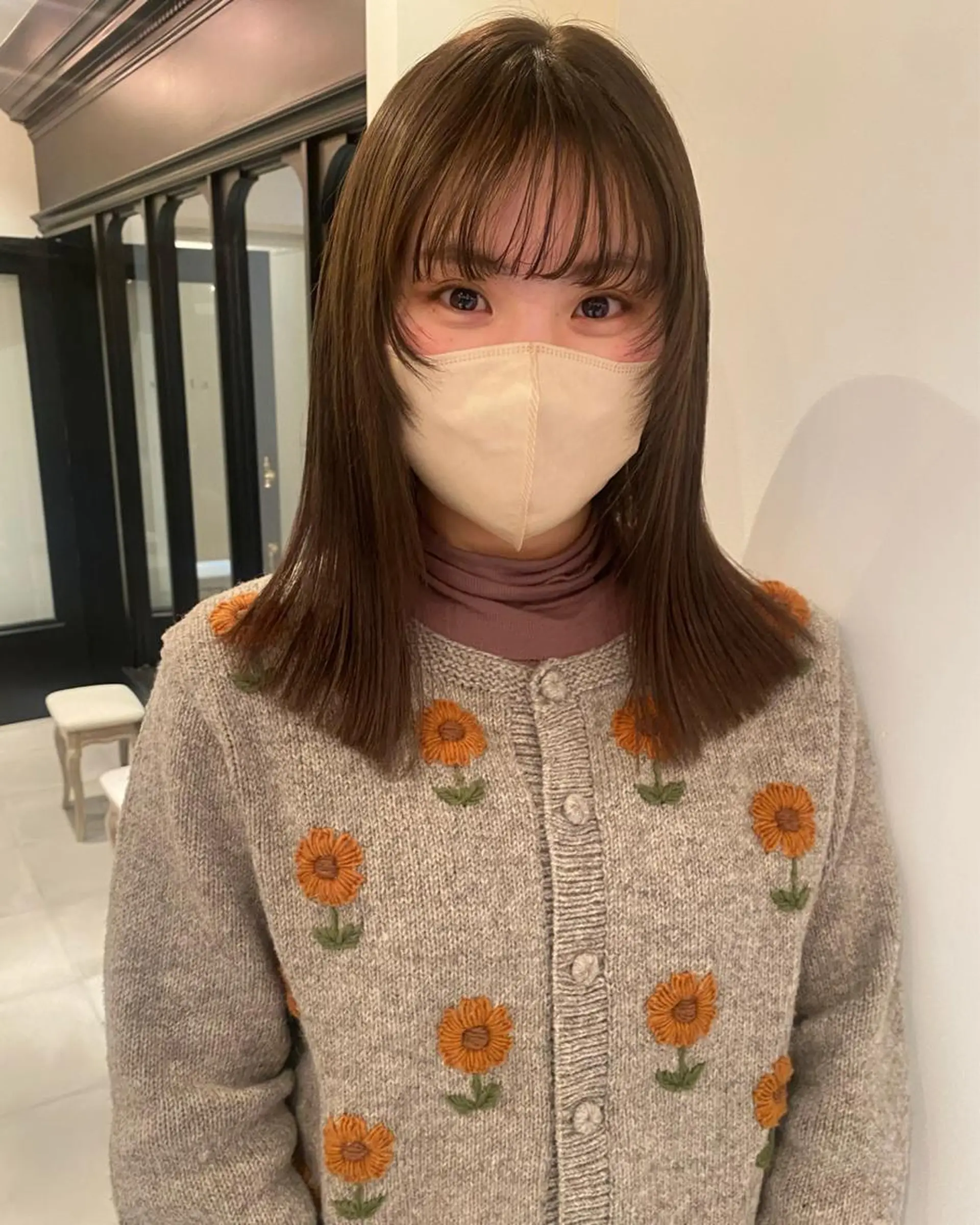 ミディアム カラー ヘアカラー riria/ボブ /透明感カラー🎀のヘアスタイル