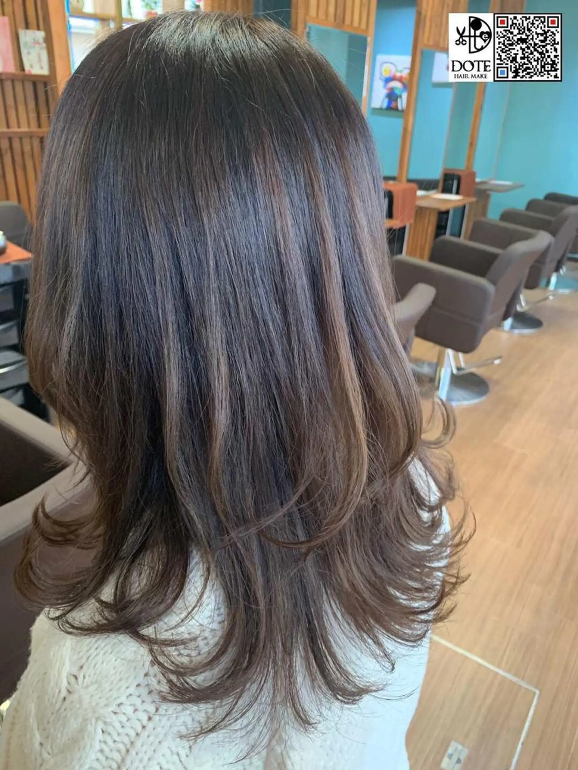 ロング カラー カット ヘアカラー 薬師寺 優のヘアスタイル