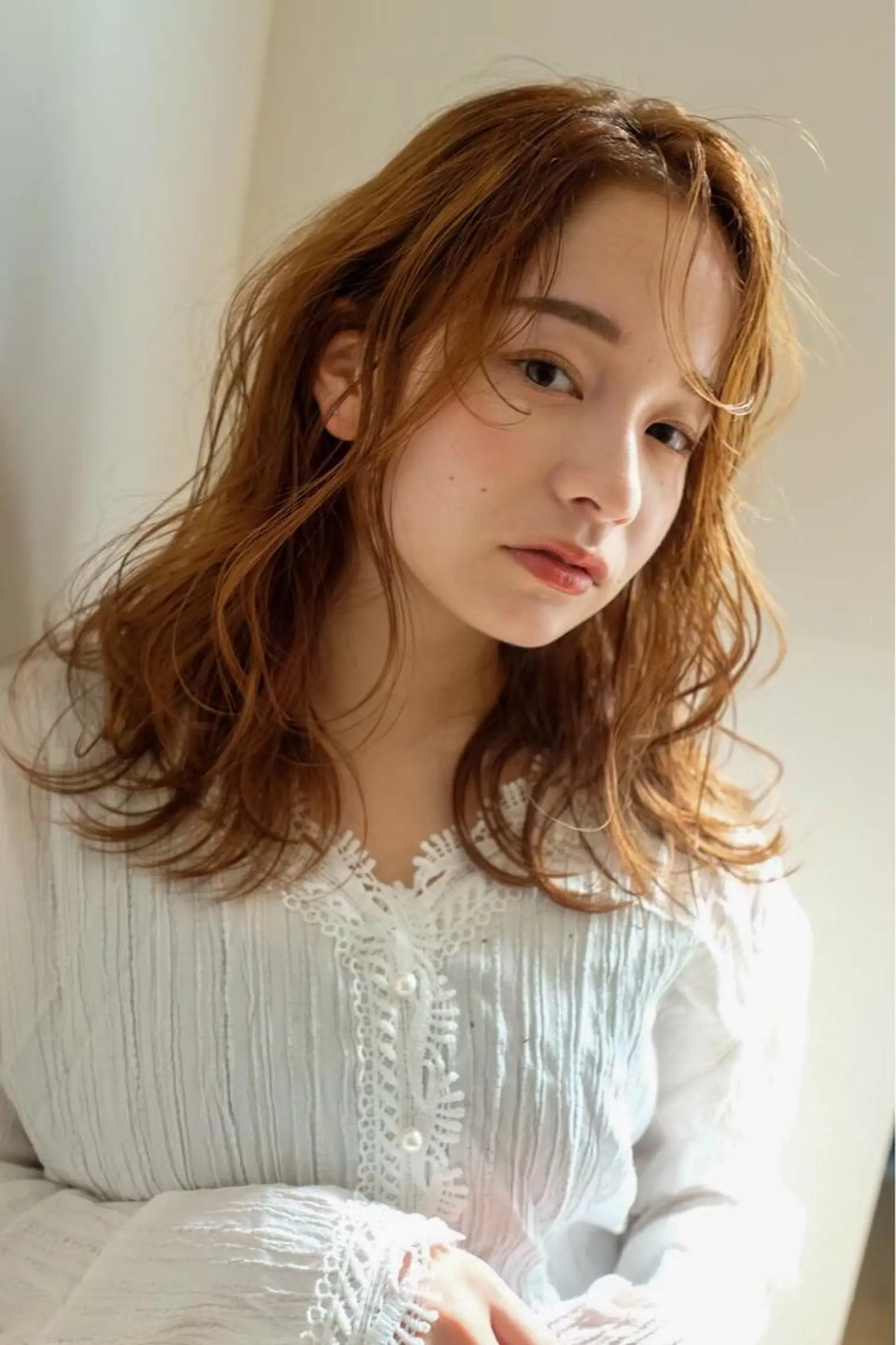 セミロング カット ヘアカラー トリートメント シンタニナオト /梅田茶屋町のヘアスタイル