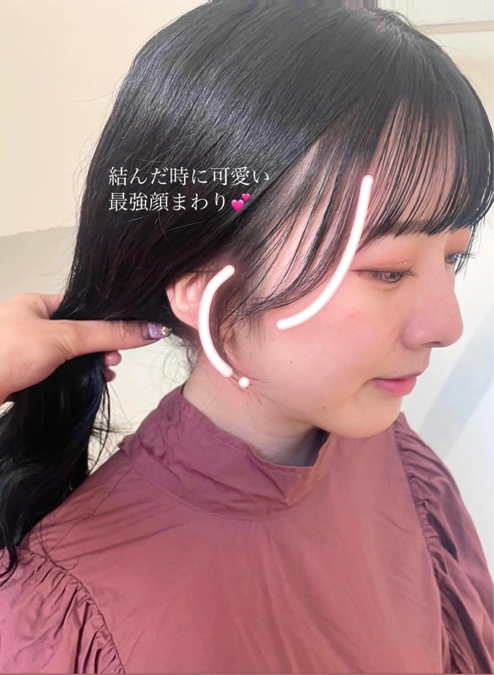 セミロング カット 🎀ボブ＋ハイトーン シュカ👶🏻のヘアスタイル