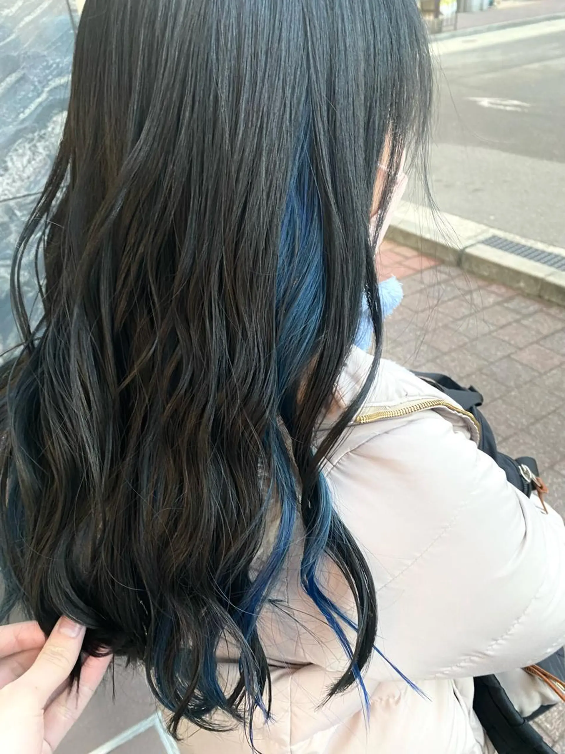 ロング カラー ブルーカラー カット ヘアカラー トリートメント 💎髪質改善💎艶髪 💎ブリーチ💎津村のヘアスタイル