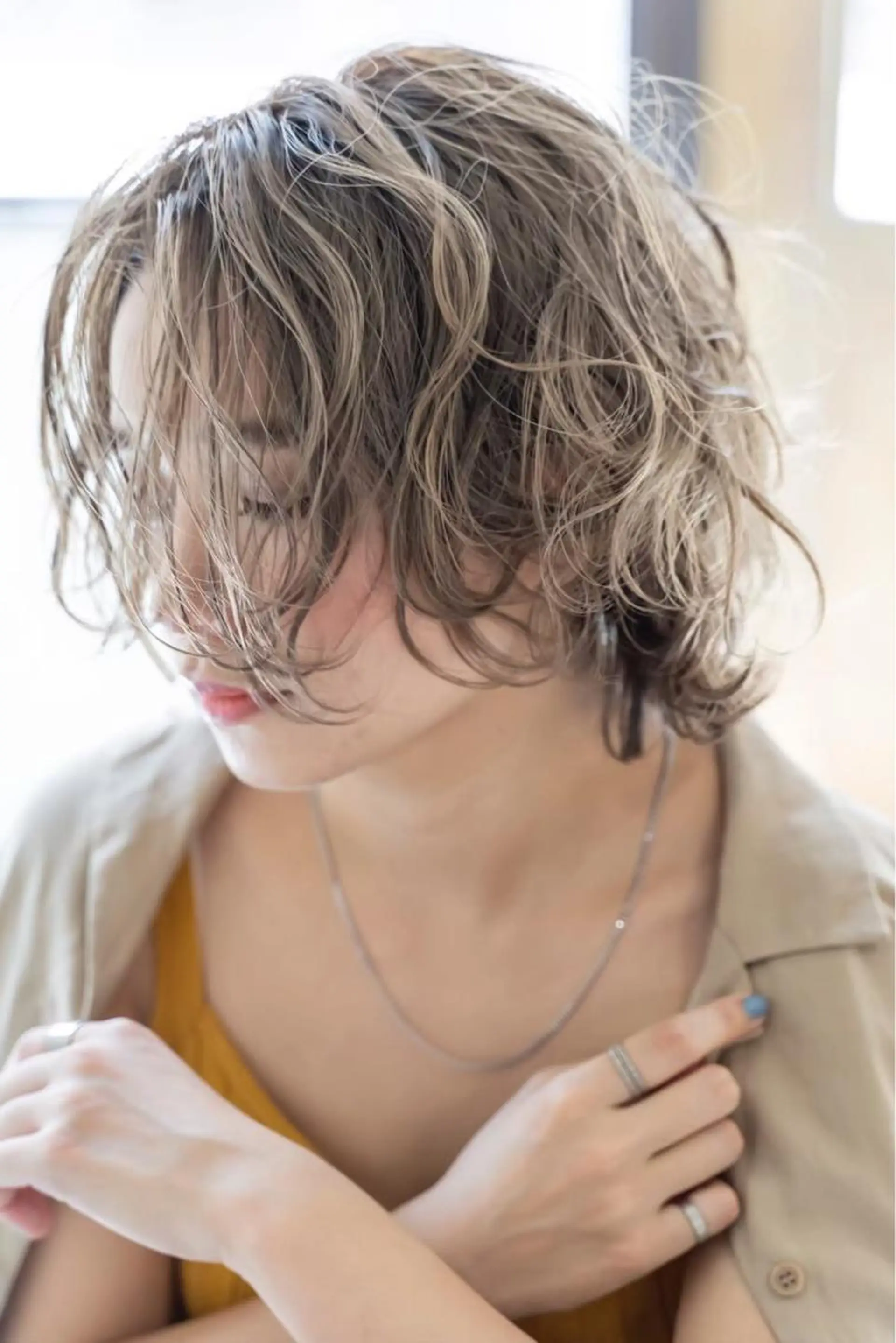 ミディアム カラー パーマ ヘアアレンジ メンズ キッズ ネイル マツエク・マツパ カット ヘアカラー トリートメント ヘアセット 韓国ヘア🫧 KAZUTOのヘアスタイル