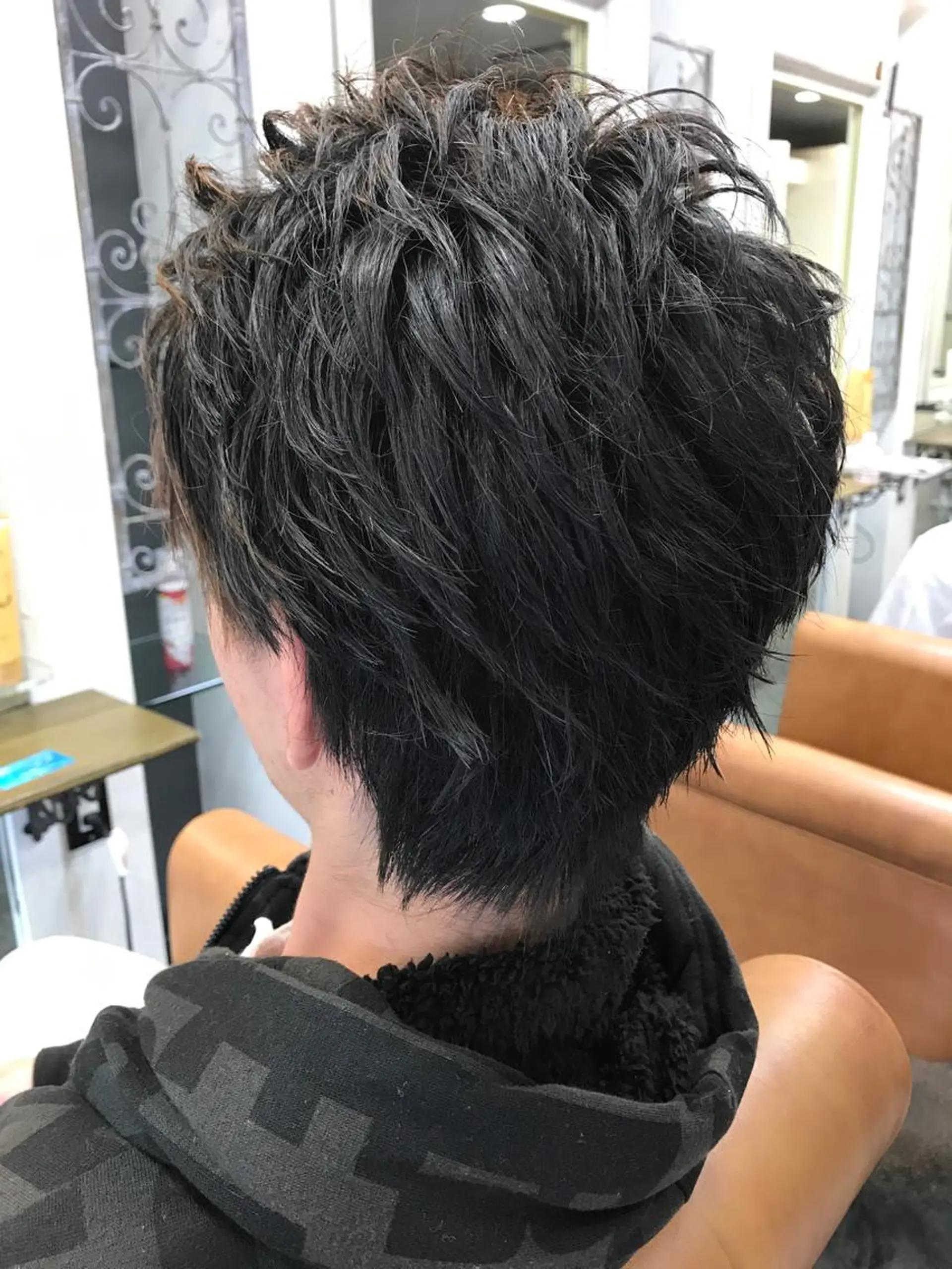 ショート カラー パーマ メンズ ショートヘア イシイ リョウヘイのヘアスタイル