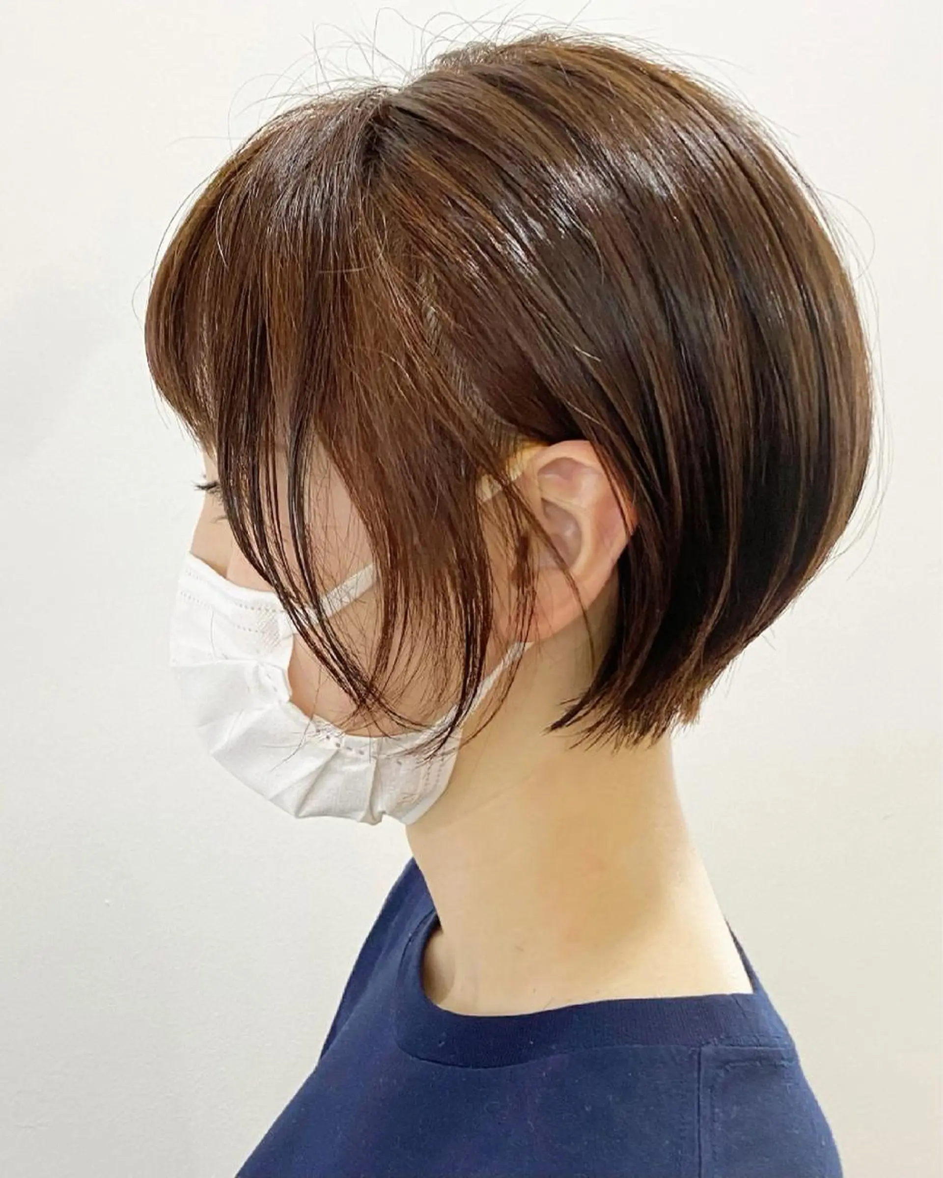 ショート カラー 丸みショート ブラウンカラー オレンジ オレンジブラウン ショートヘア カット フラム所属・WATANABE MISAKIのヘアスタイル