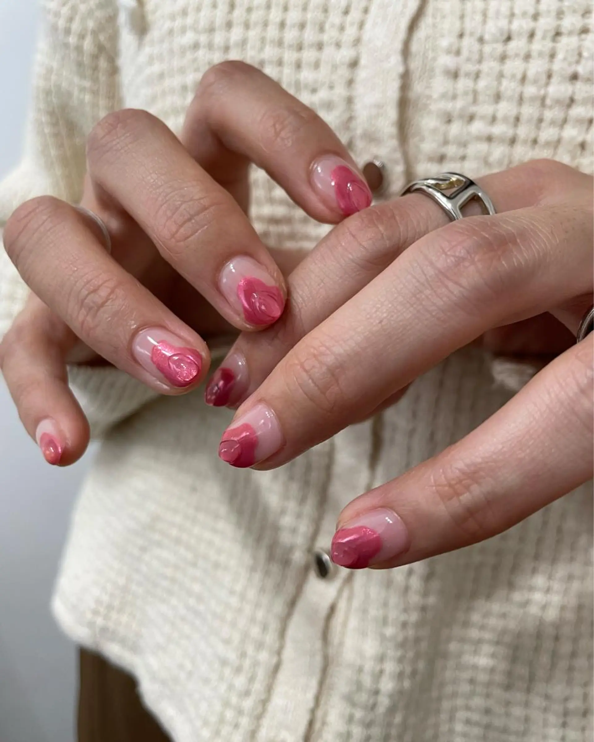 ネイル オーロラネイル ハンドネイル フットネイル kiii.__ ✴︎*のネイルデザイン