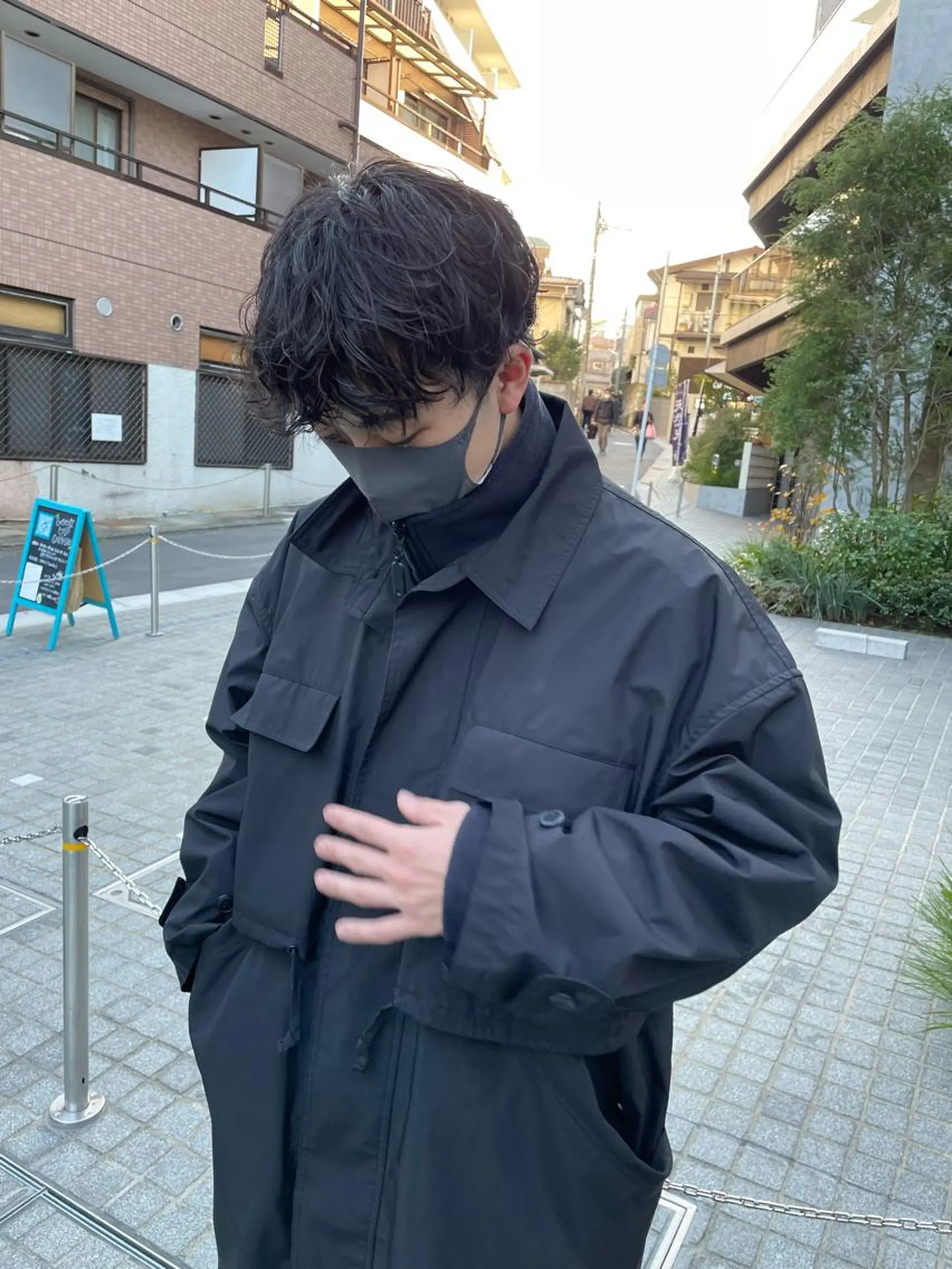 ショート パーマ メンズ メンズパーマ カット ヘアカラー トリートメント パーマ/透明感カラー /ボブ/吉田一生のヘアスタイル