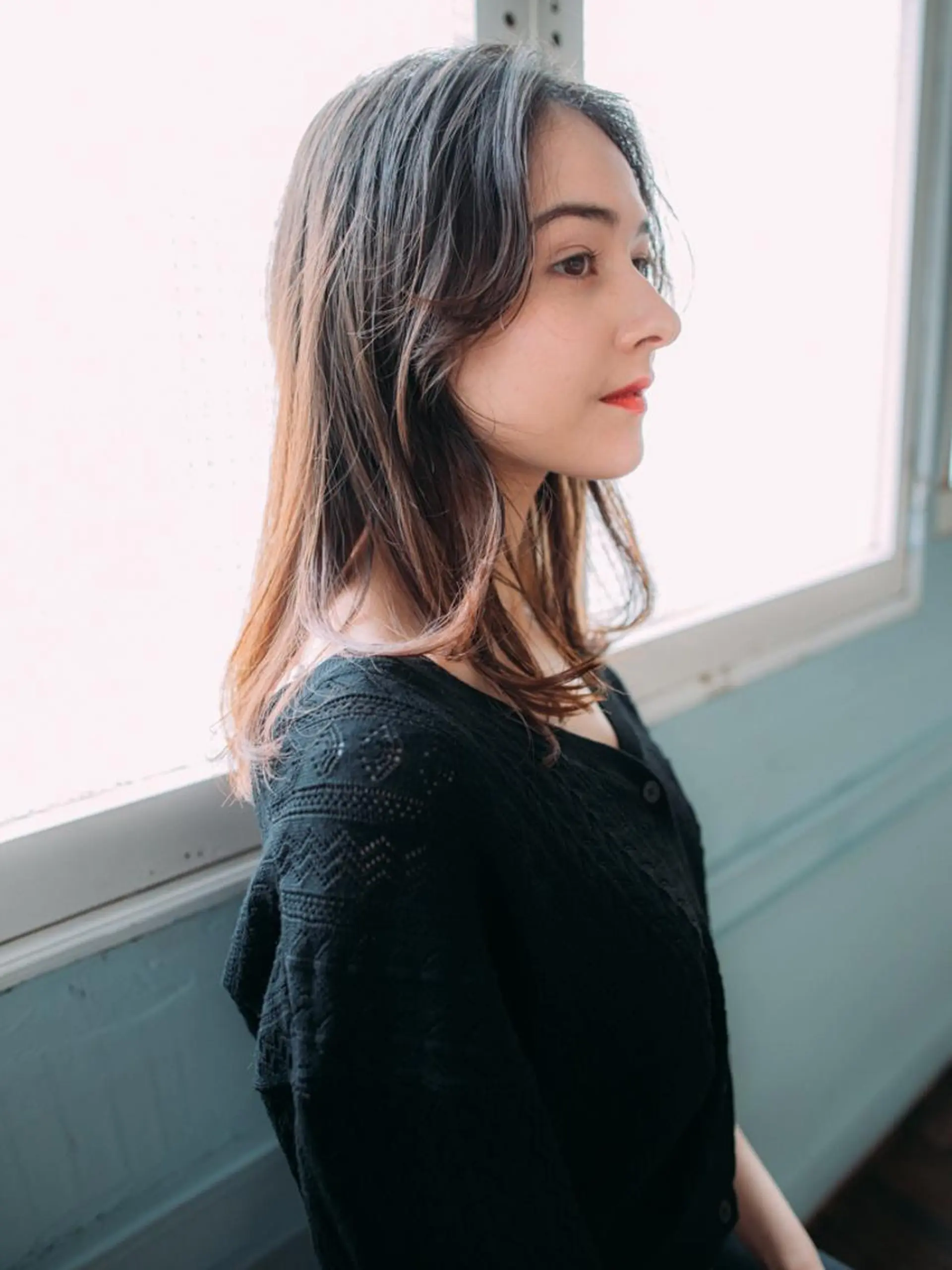 ミディアム カラー ヘアアレンジ ヘアカラー 北九州美容室 🕊️わかな✂︎のヘアスタイル