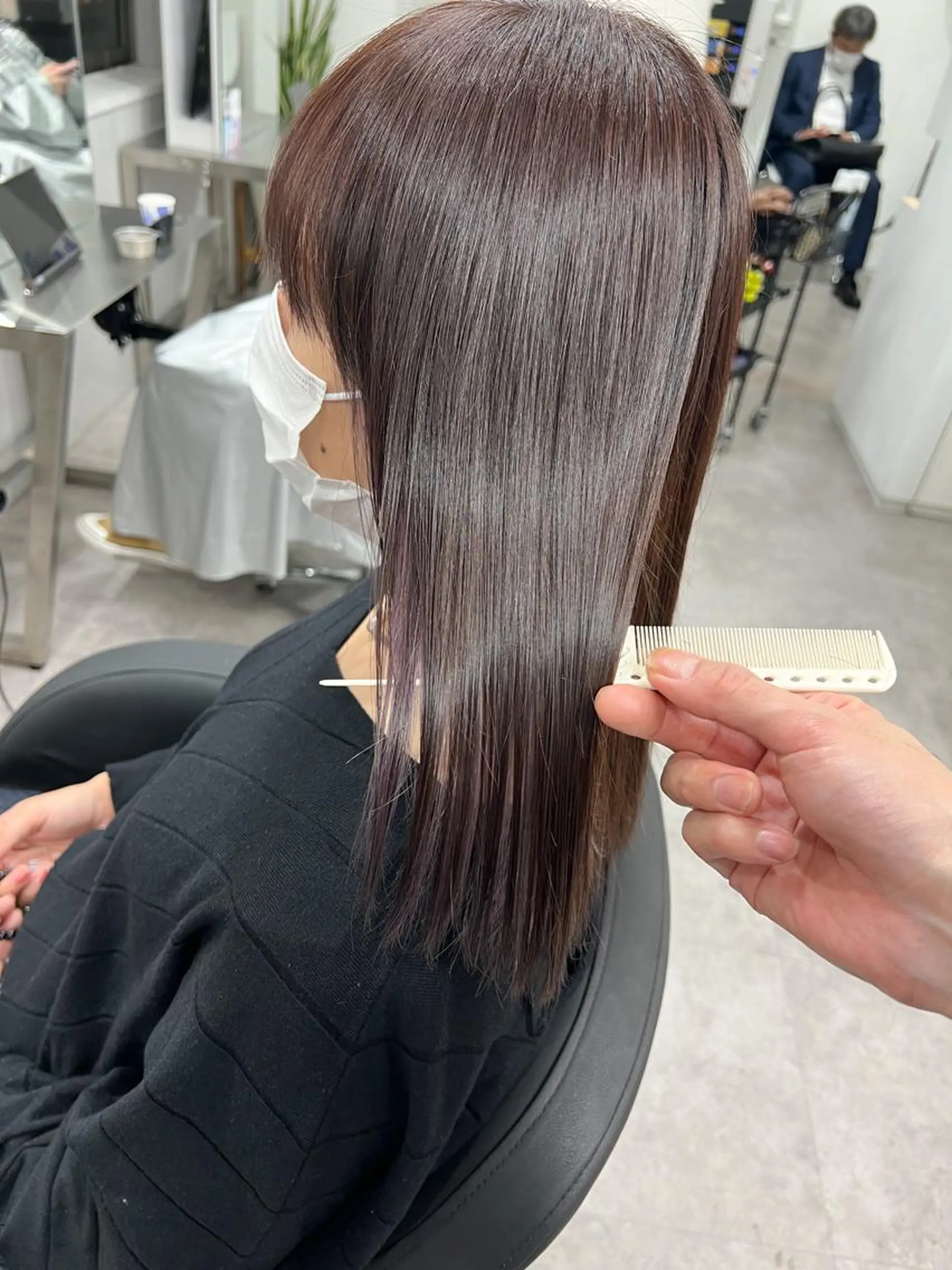 ミディアム トリートメント カット ヘアカラー トリートメント 銀座/美髪矯正カラー 髪質改善特化🍎のヘアスタイル