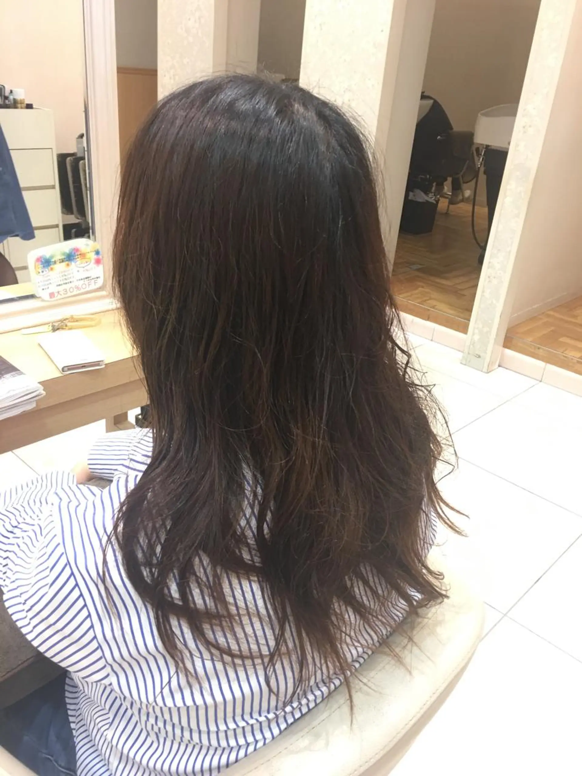 セミロング セミロングパーマ 小田原NO1 美容師 飯田飛翔のヘアスタイル