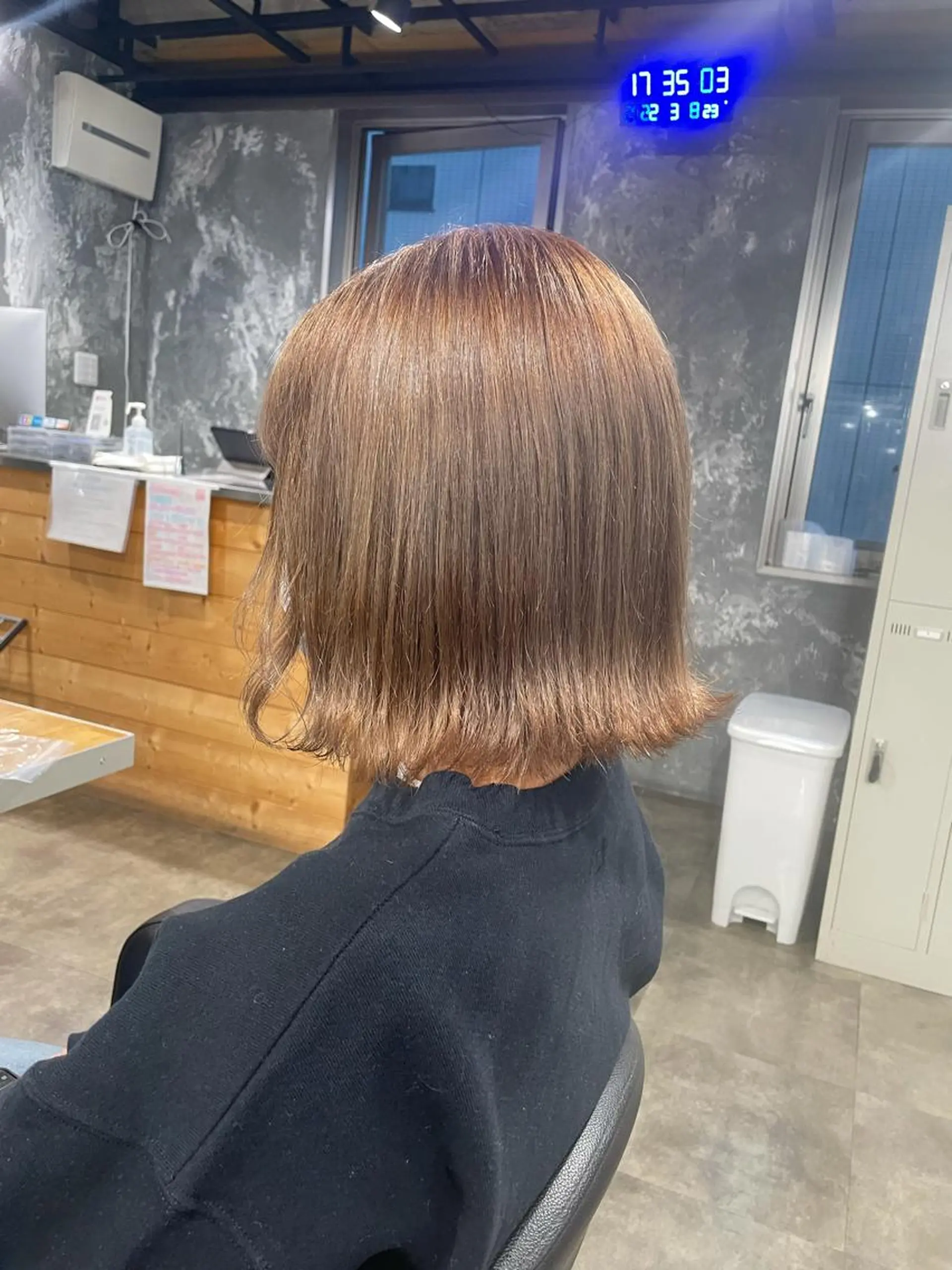 ミディアム カラー ヘアカラー トリートメント ヘッドスパ ヘアセット ベージュカラー💖 やすひろのヘアスタイル