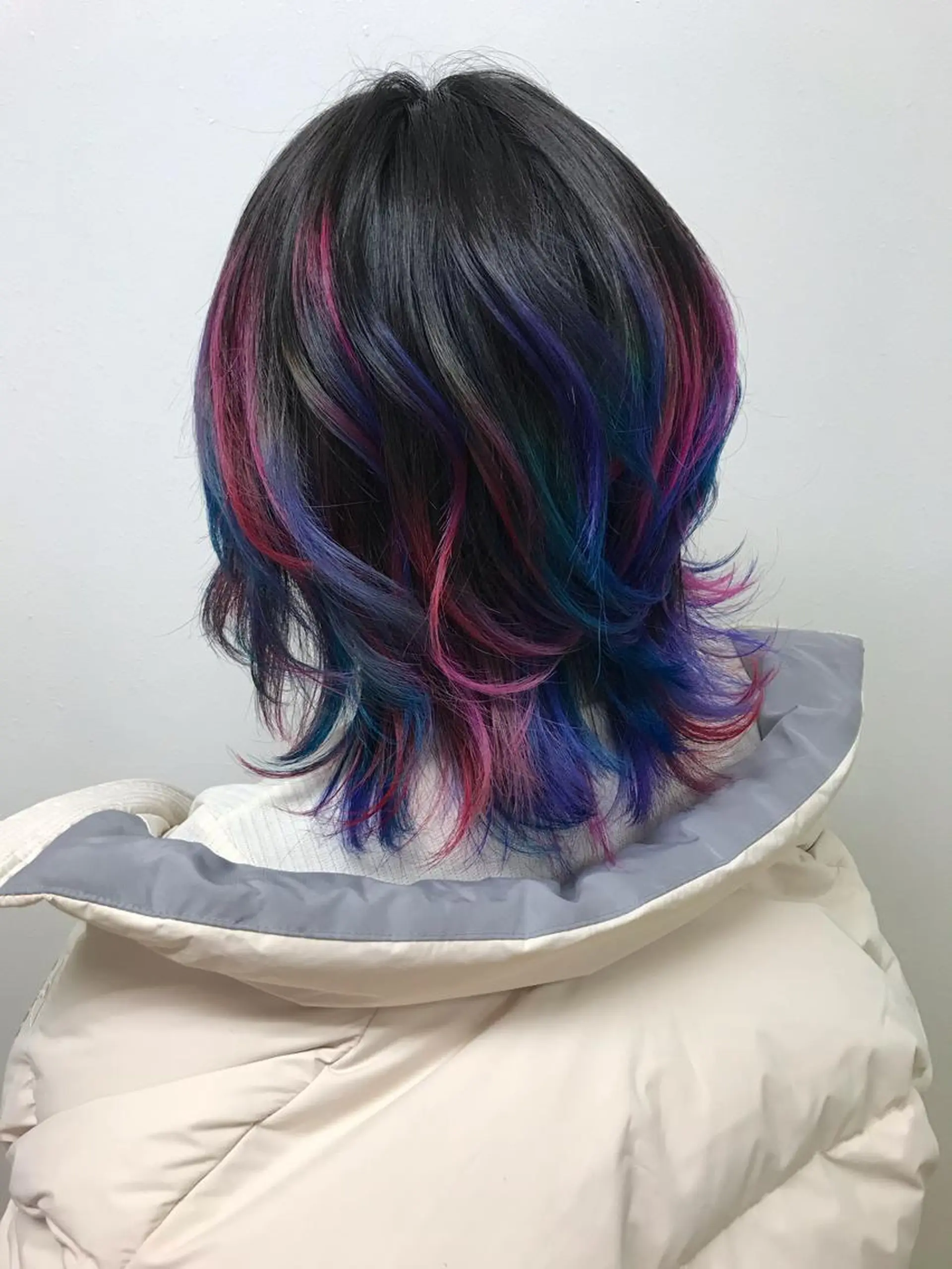 ミディアム カット ヘアカラー 藤中 隆悟のヘアスタイル