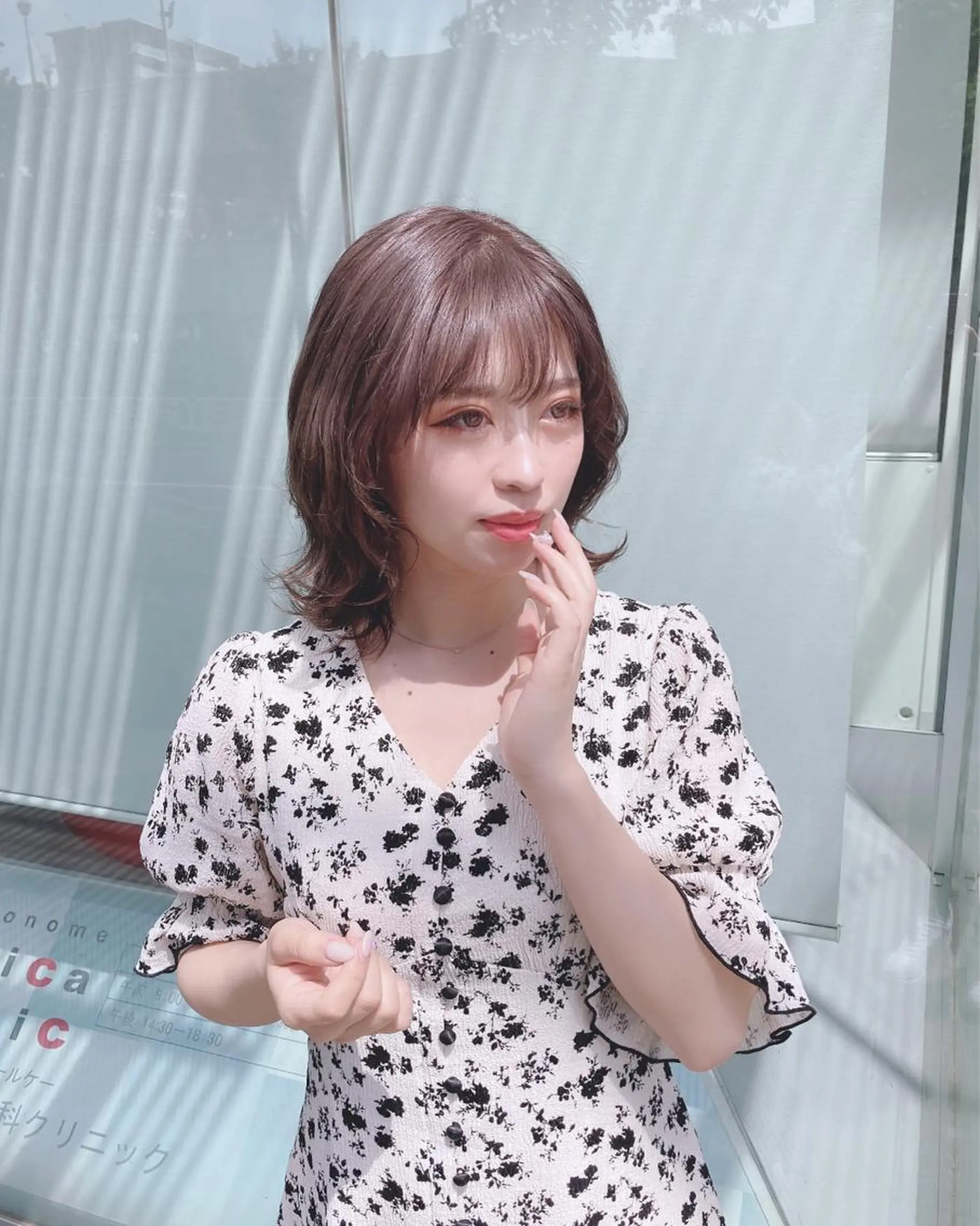 ミディアム カラー ヘアアレンジ グレージュ くびれヘア ウルフカット カット ヘアカラー シャルマン銀座店所属・🌟東銀座マンツーマ ン🌟タカナシのヘアスタイル