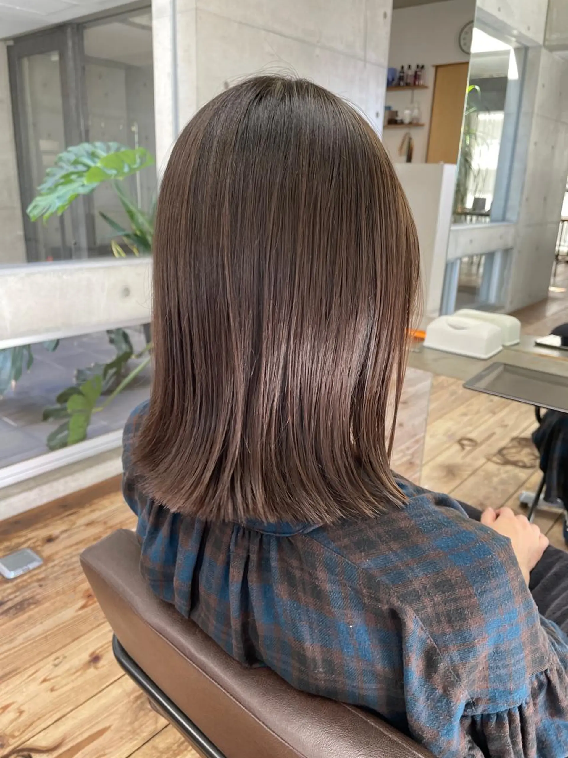 ミディアム カラー 髪質改善 トリートメント ROUTE KOUTAのヘアスタイル